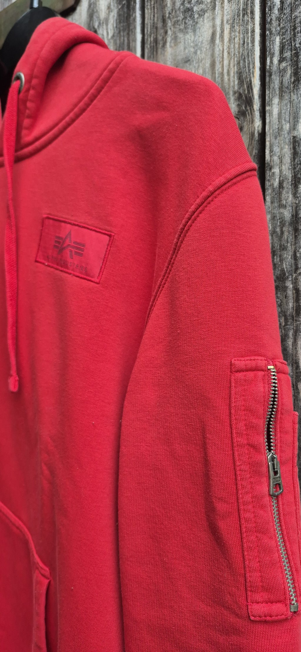 Alpha Industries Hoodie Red – Ansicht 2