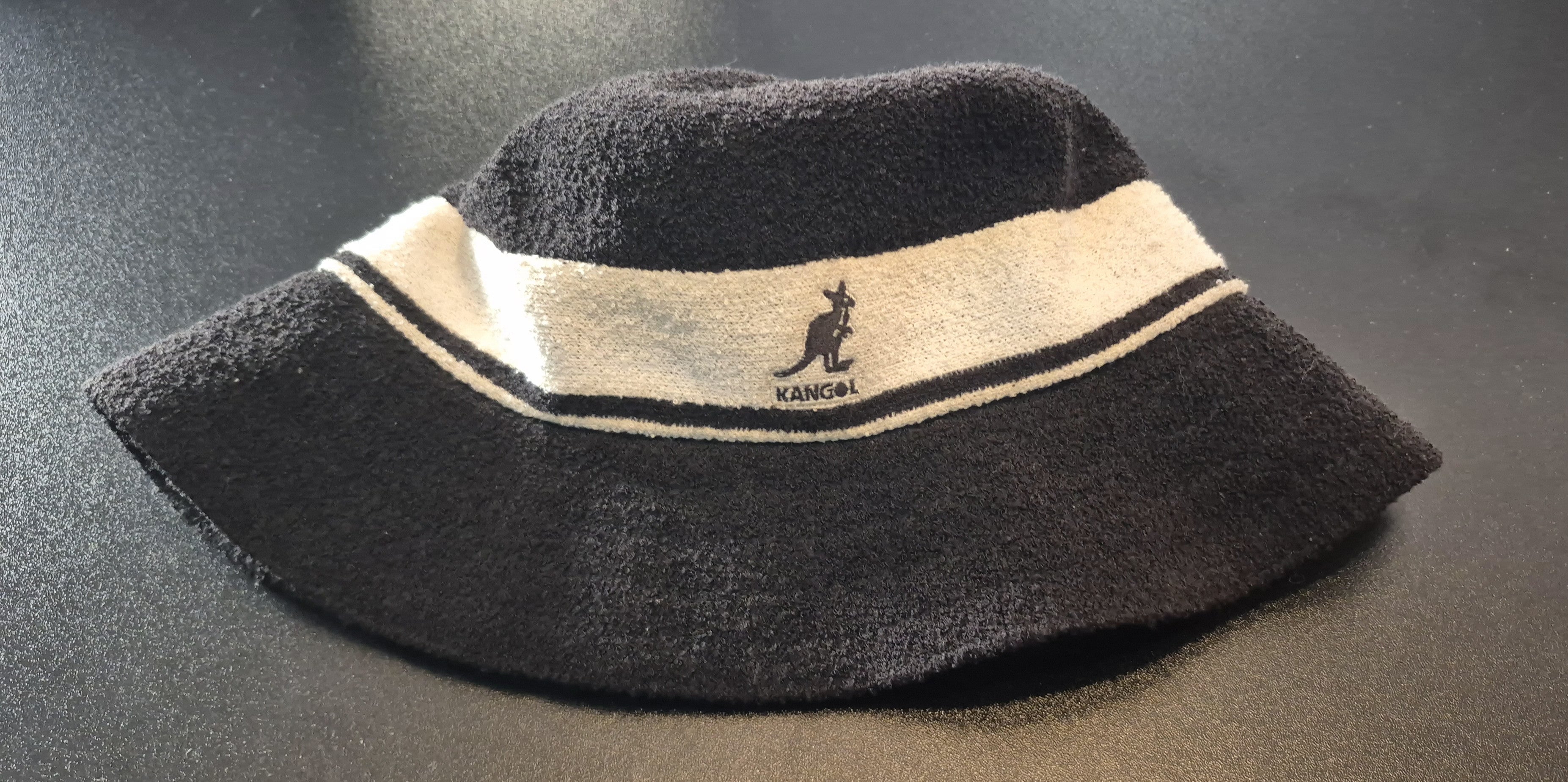 Kangol Vintage Mütze Schwarz – Größe L/XL