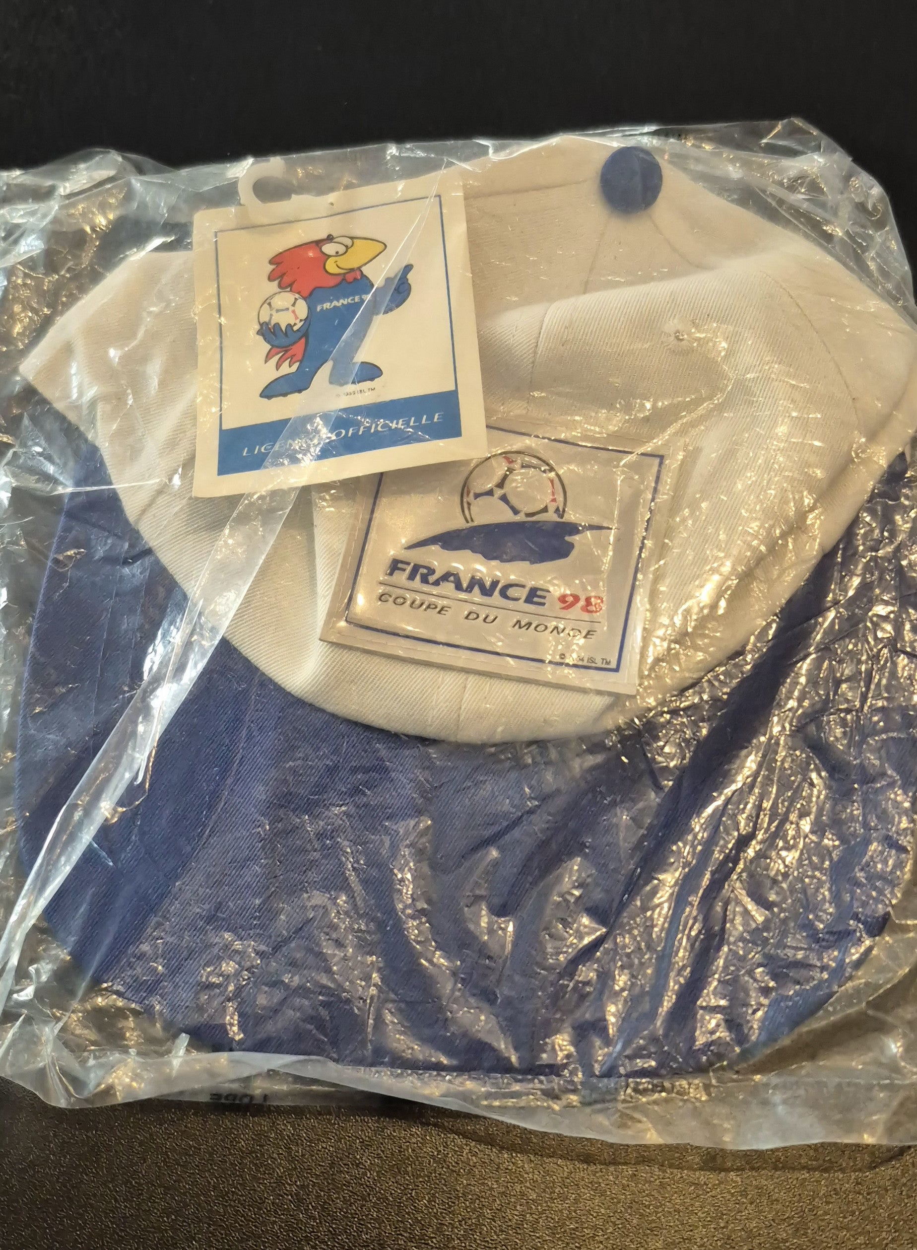 France 98 Vintage Mütze Weiss