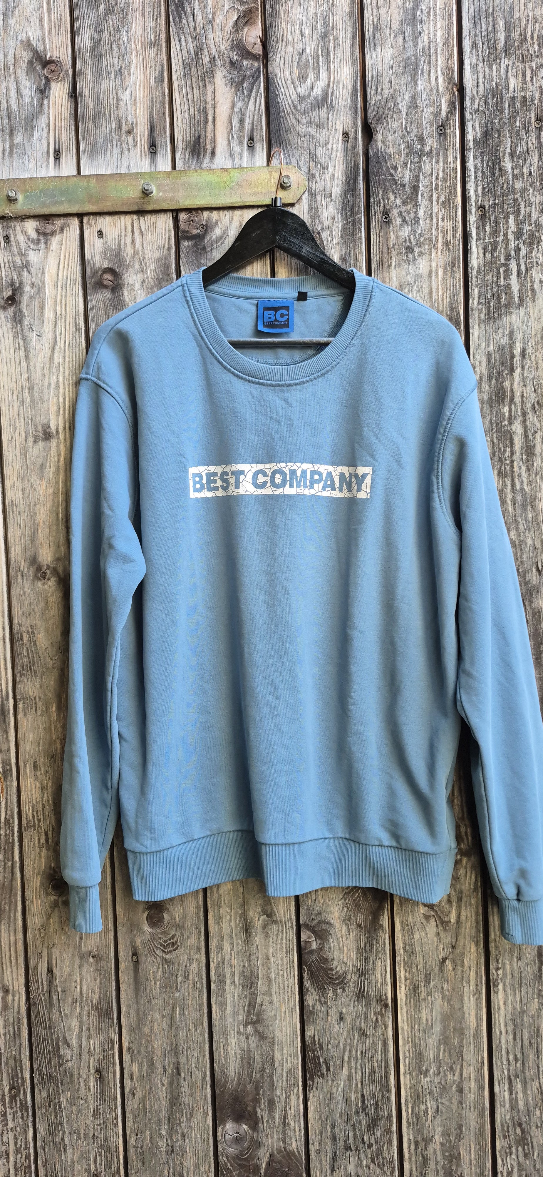 Best Company Vintage Sweatshirt Blau – Größe L