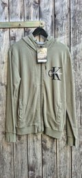 Calvin Klein Vintage Hoodie Khaki – Größe M
