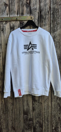 Alpha Industries Vintage Sweatshirt Weiss – Größe XL