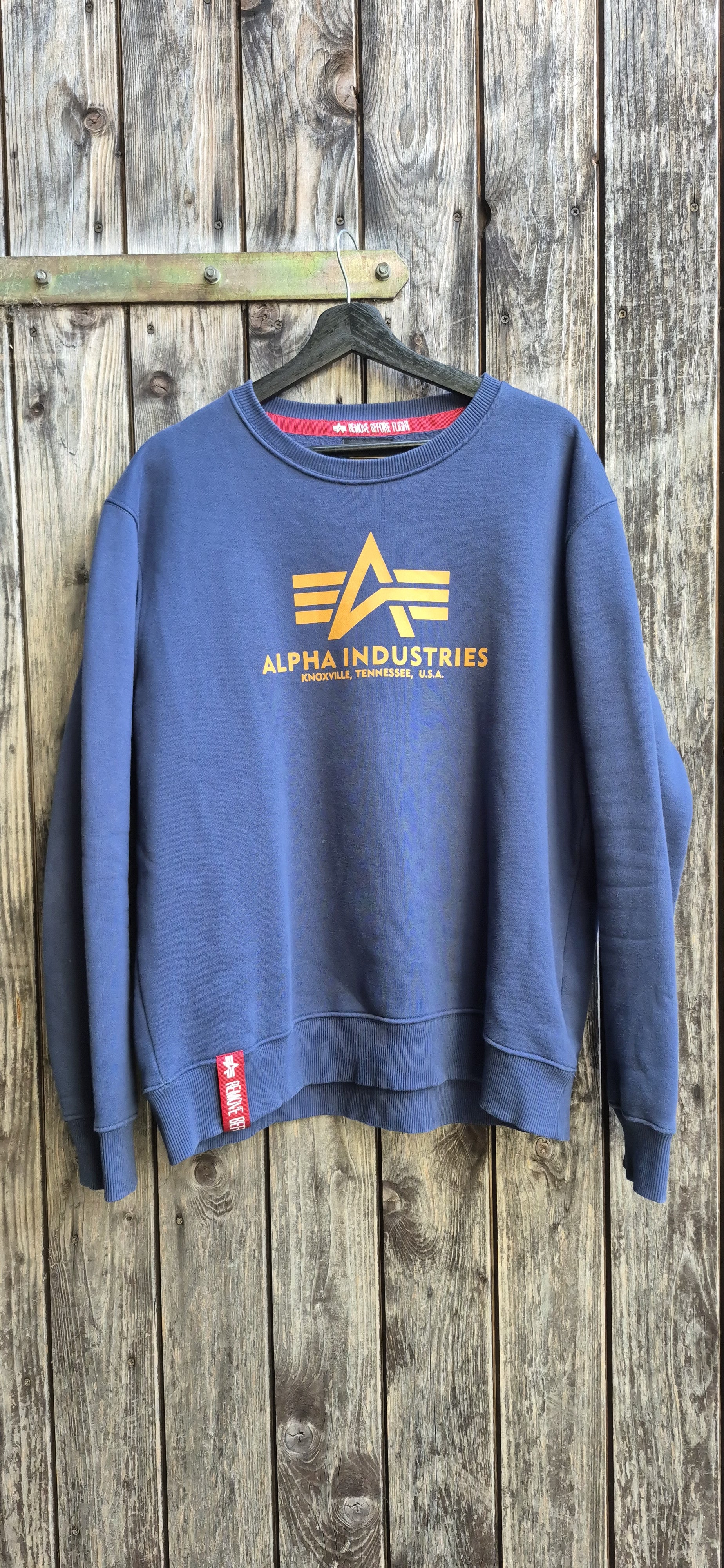 Alpha Industries Vintage Sweatshirt Navy – Größe XL