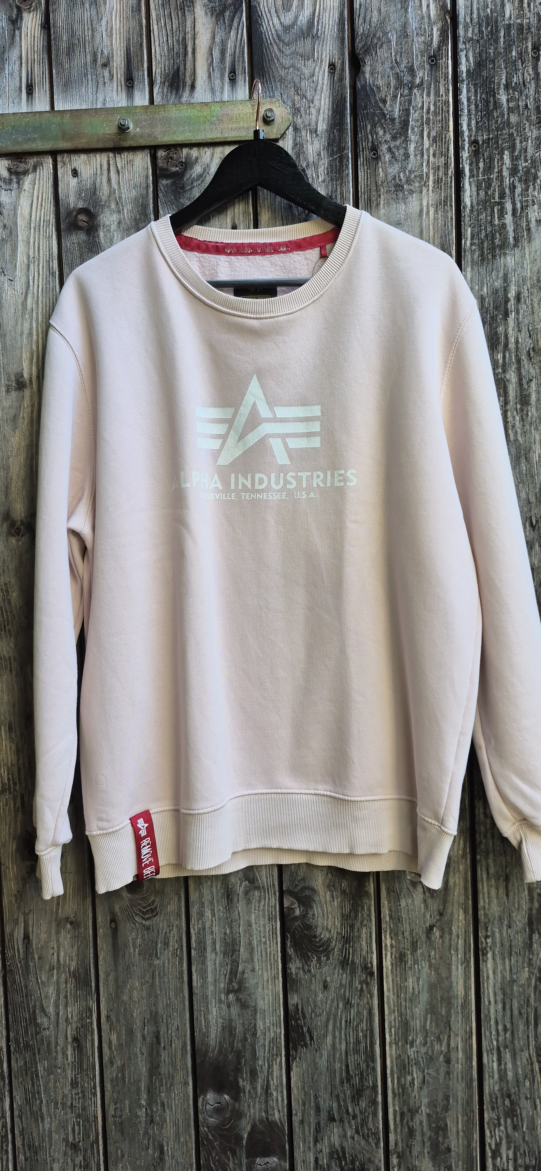 Alpha Industries Vintage Hoodie Dusty Pink – Größe XL