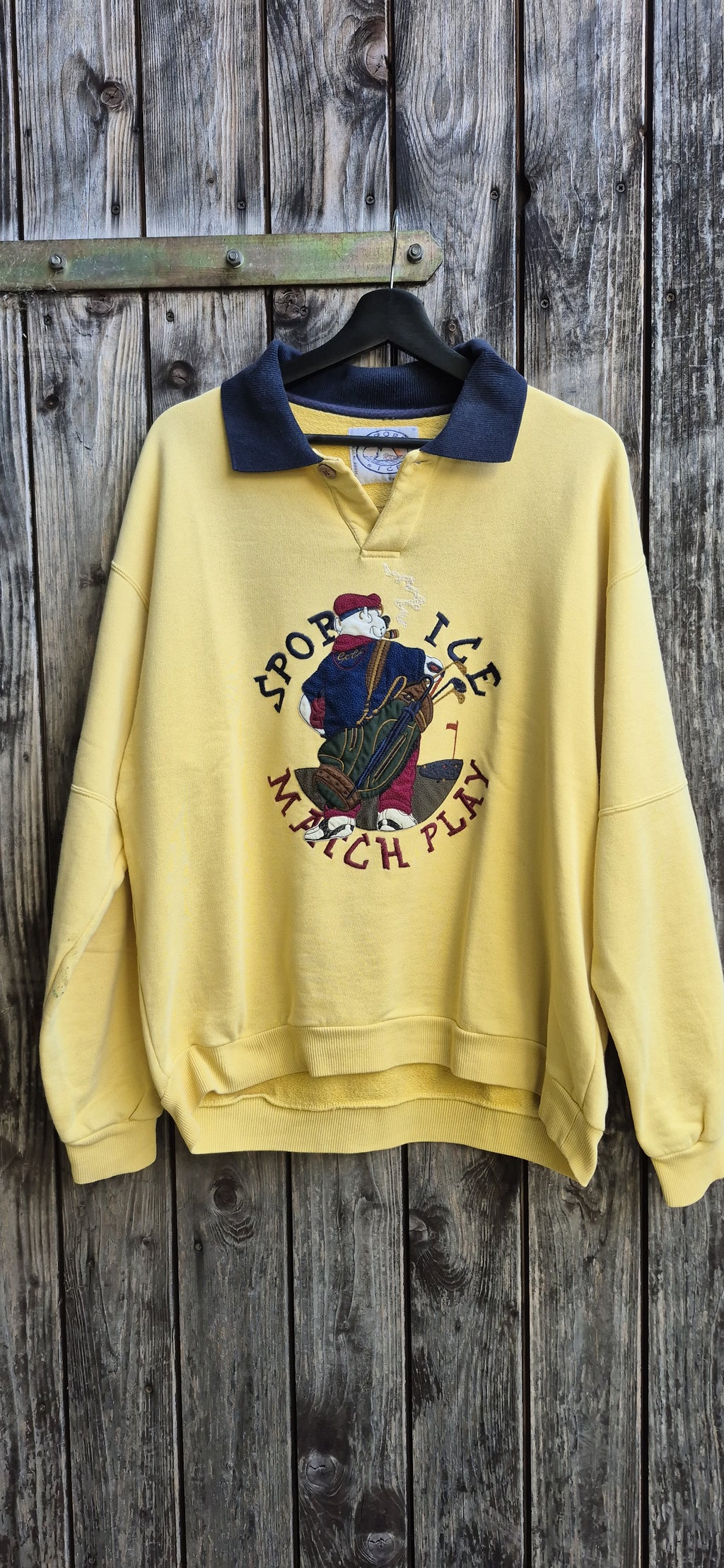 Iceberg Vintage Sweatshirt Gelb – Größe XL