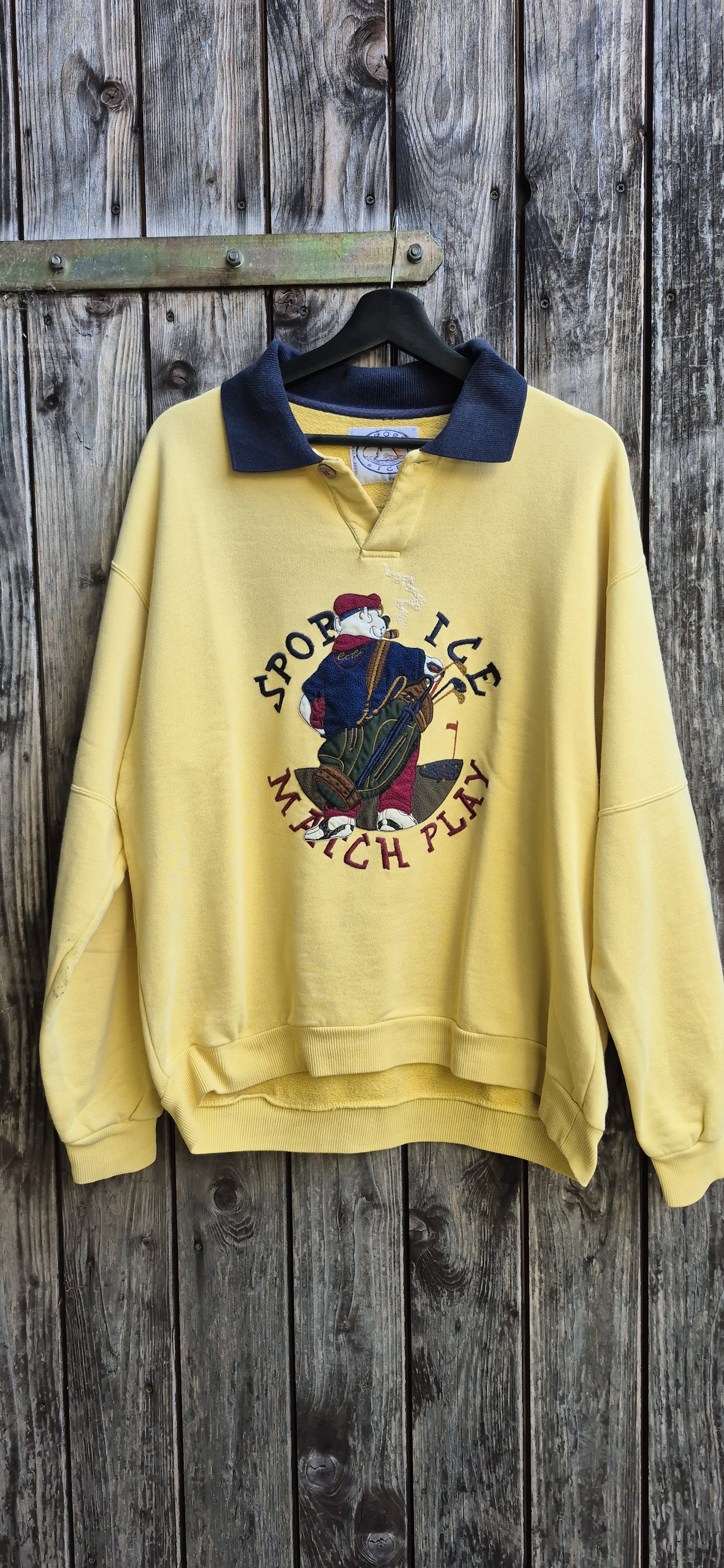 Iceberg Vintage Sweatshirt Gelb – Größe XL