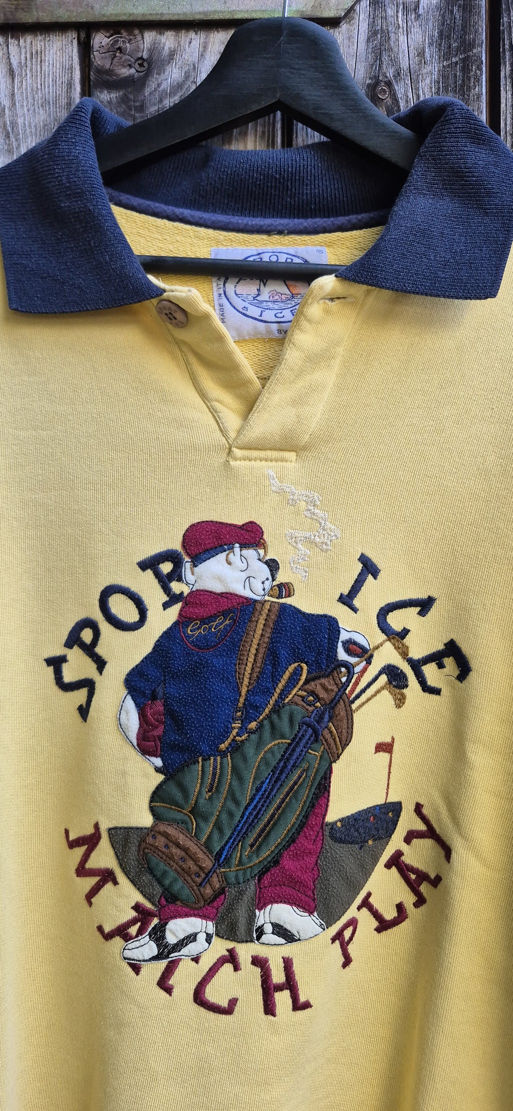 Iceberg Vintage Sweatshirt Gelb – Größe XL