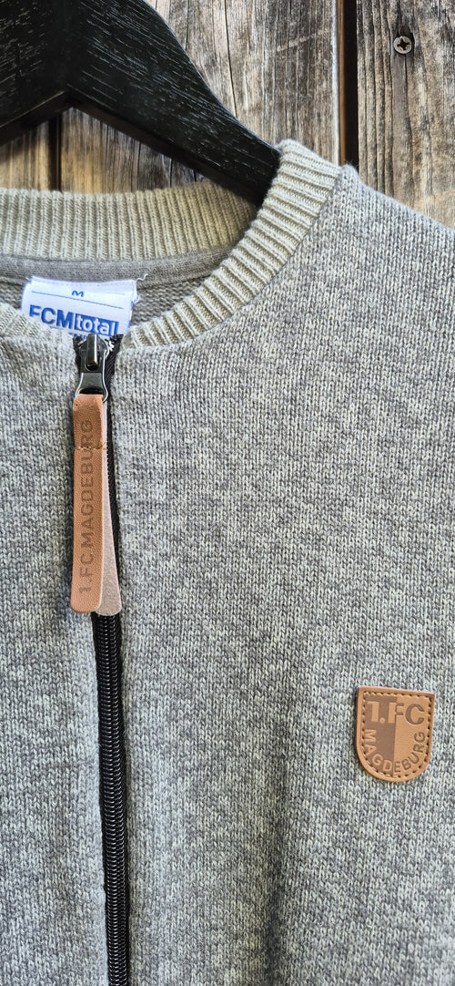 1.FC Magdeburg Vintage Knitwear Grau – Größe M