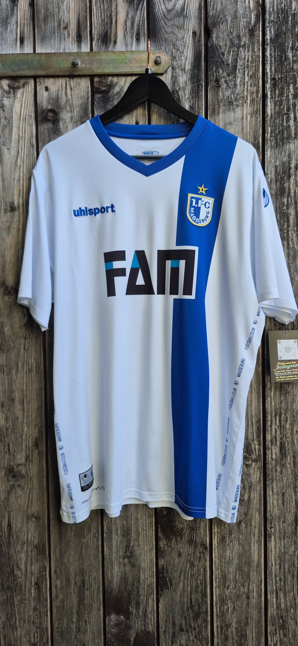 1.FC Magdeburg Vintage Trikot Weiss – Größe 3XL