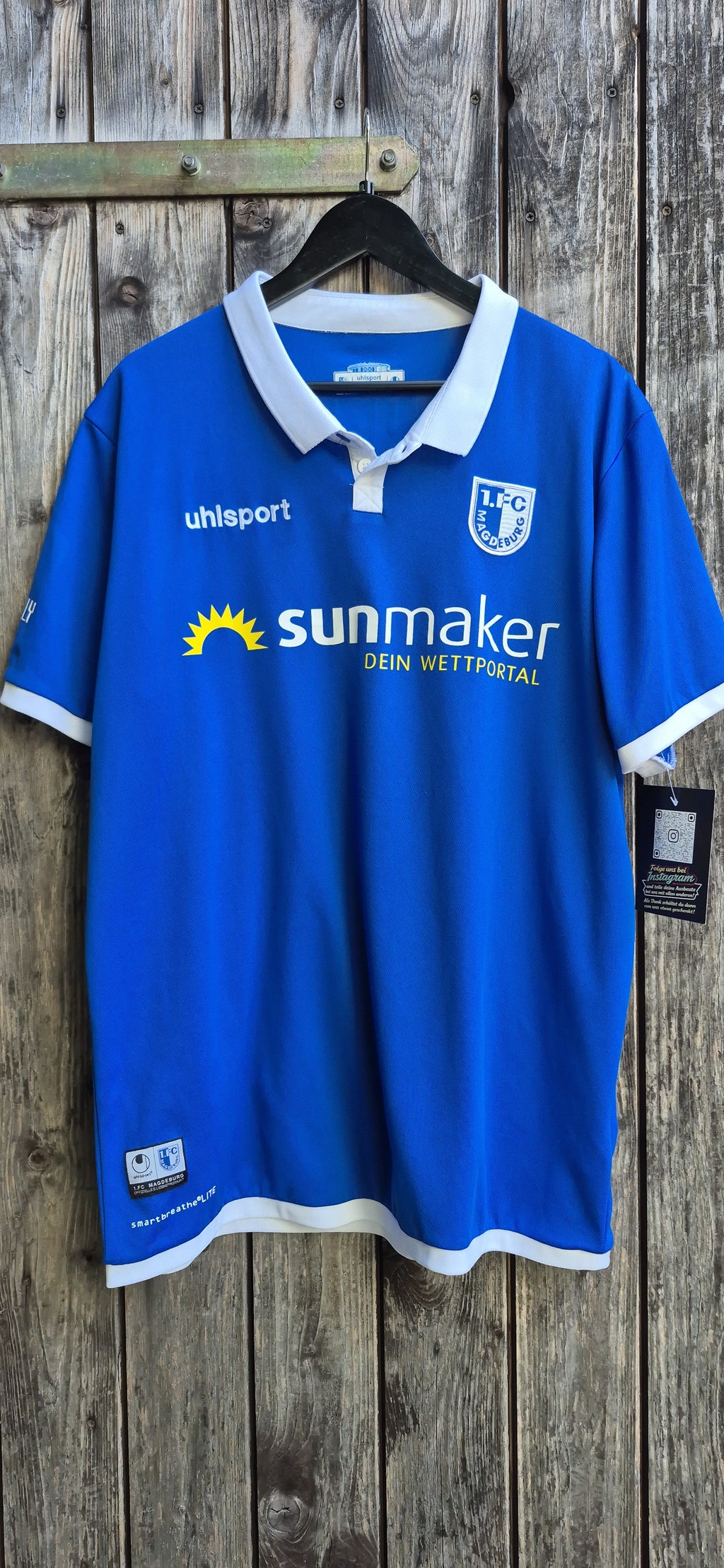 1.FC Magdeburg Vintage Trikot Blau – Größe 3XL