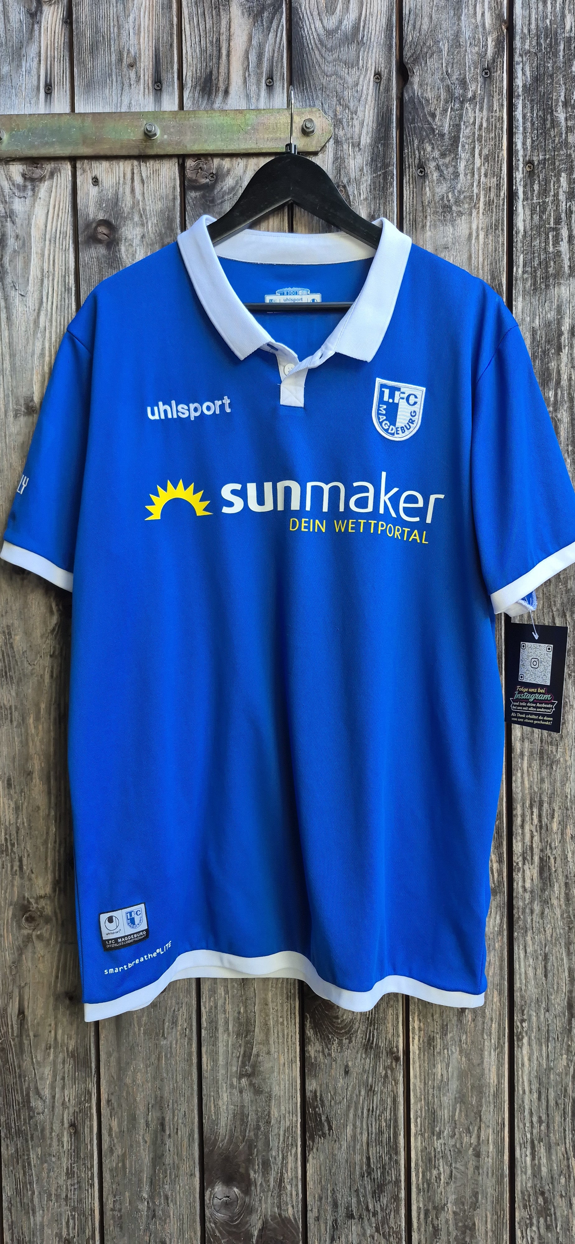 1.FC Magdeburg Vintage Trikot Blau – Größe 3XL