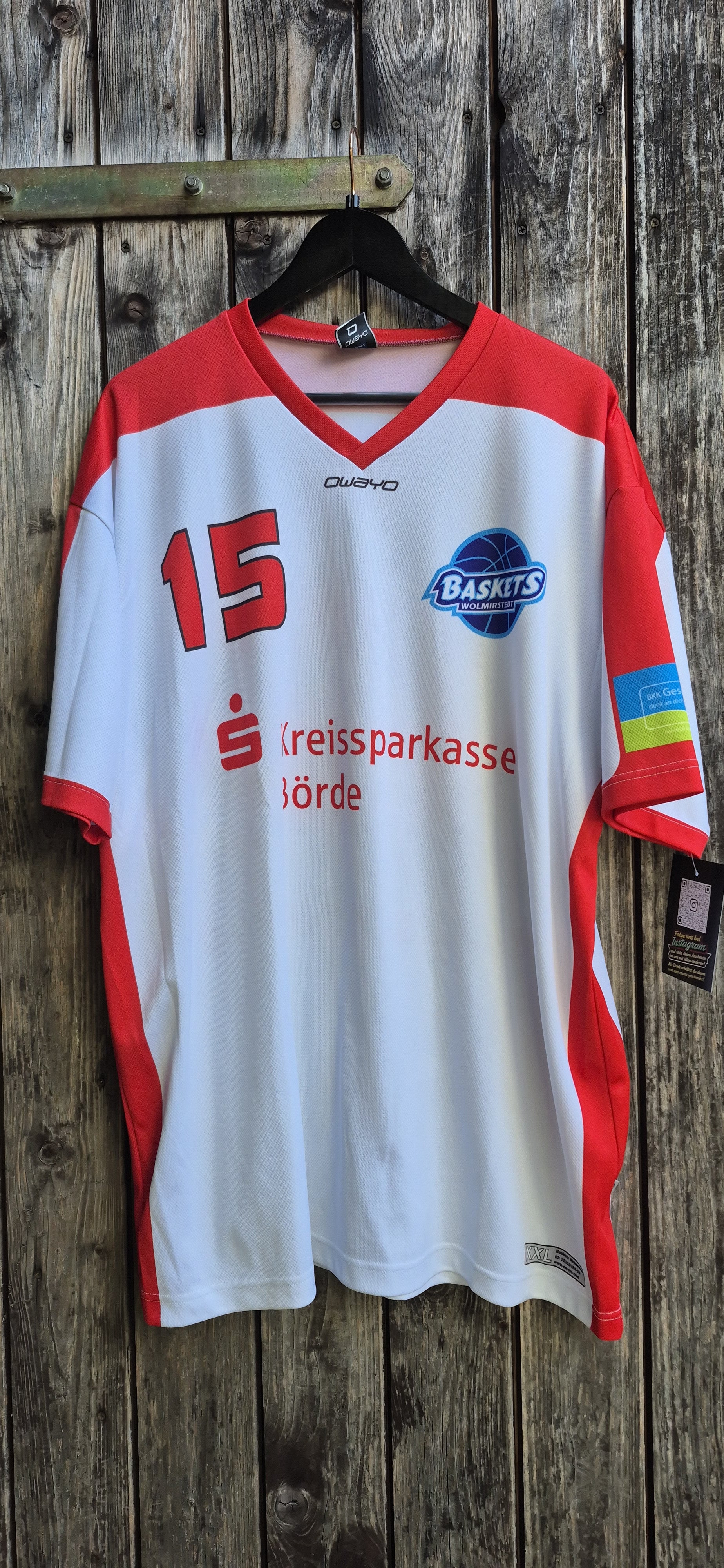 Baskets Womirstedt Vintage Trikot Weiss – Größe XXL