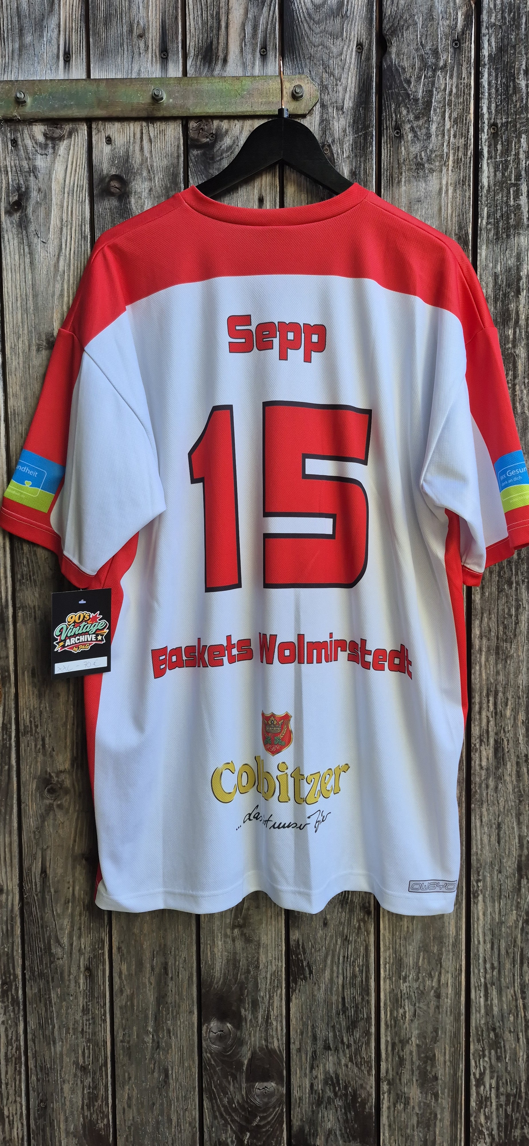 Baskets Womirstedt Vintage Trikot Weiss – Größe XXL