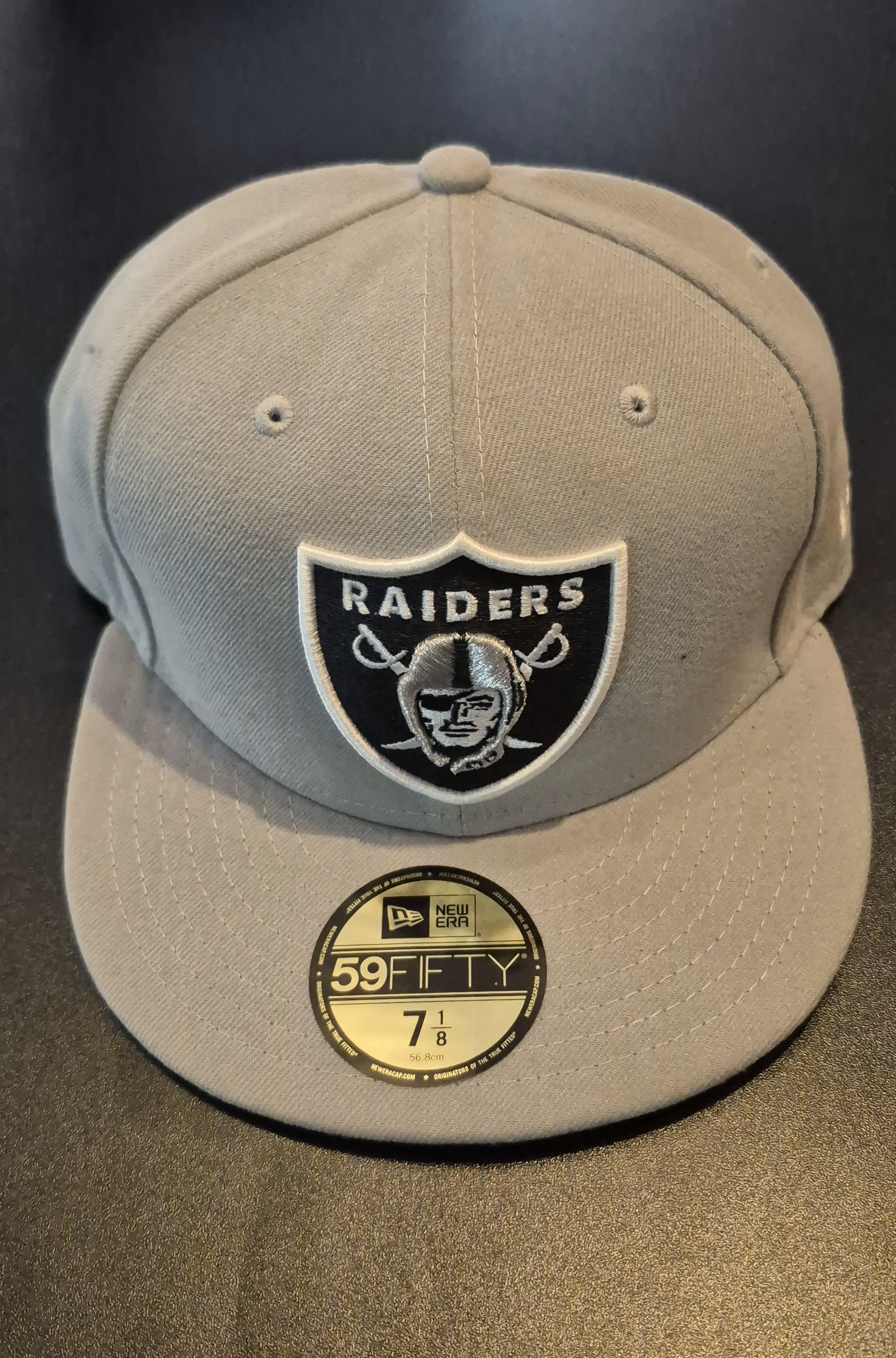 New Era Vintage Mütze Grau – Größe 7 1/8