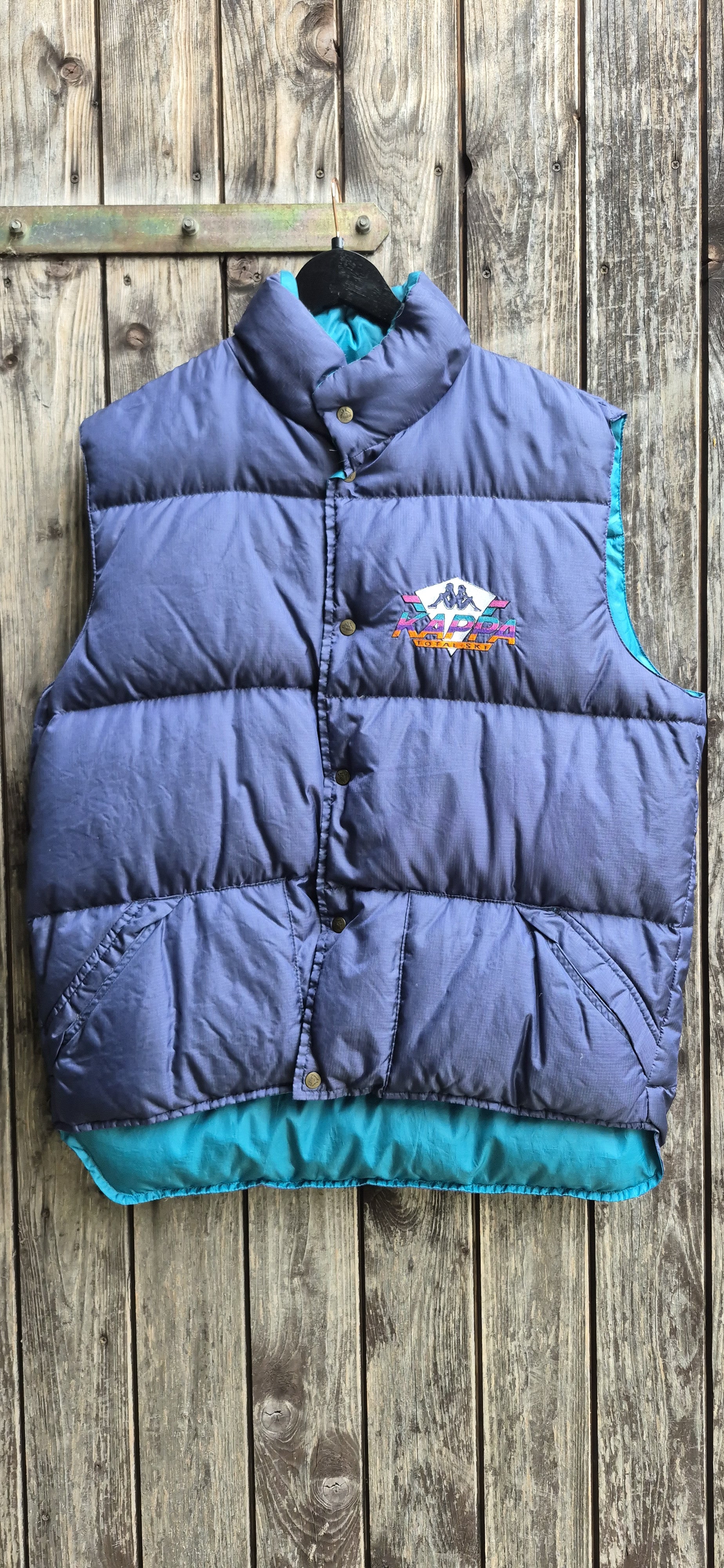 Kappa Vintage Weste Dunkelblau – Größe XL