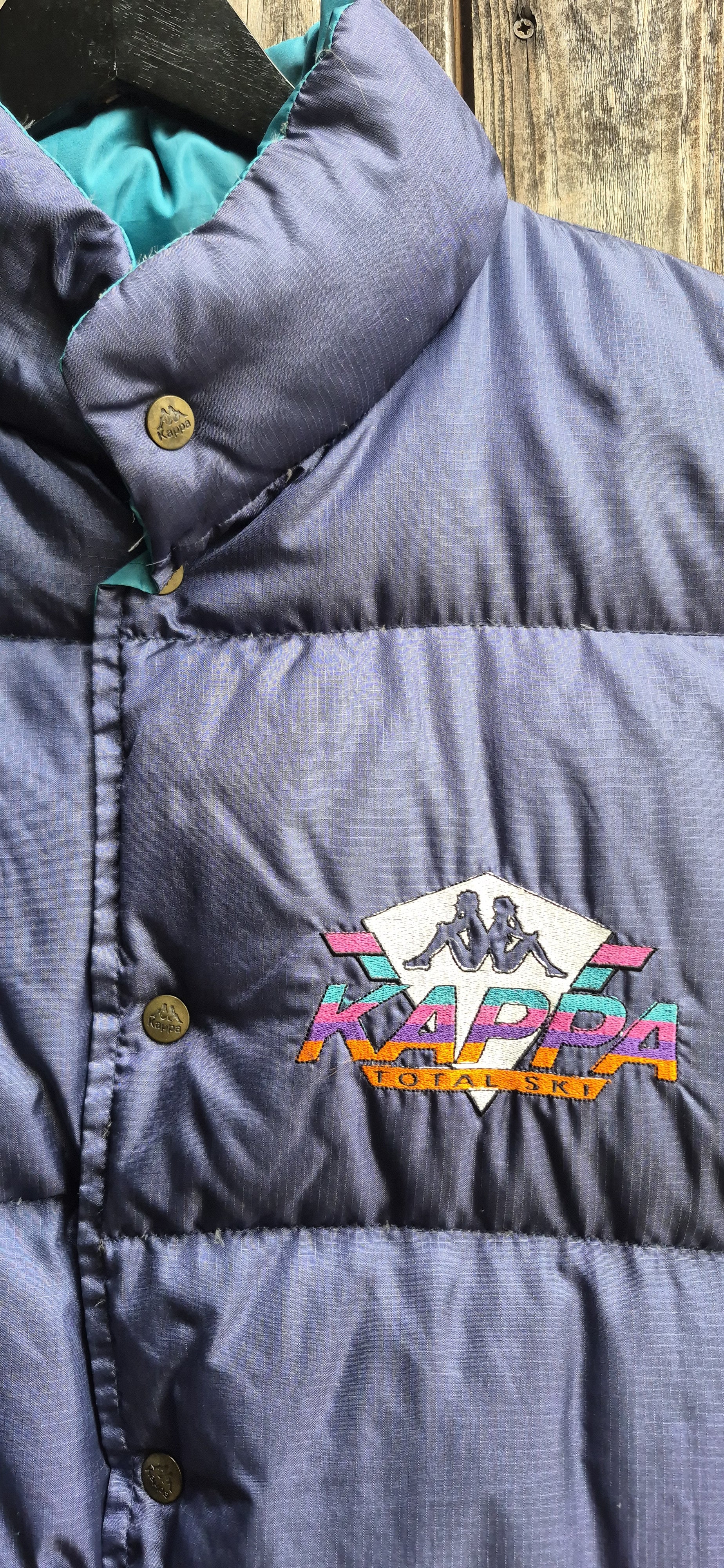 Kappa Vintage Weste Dunkelblau – Größe XL