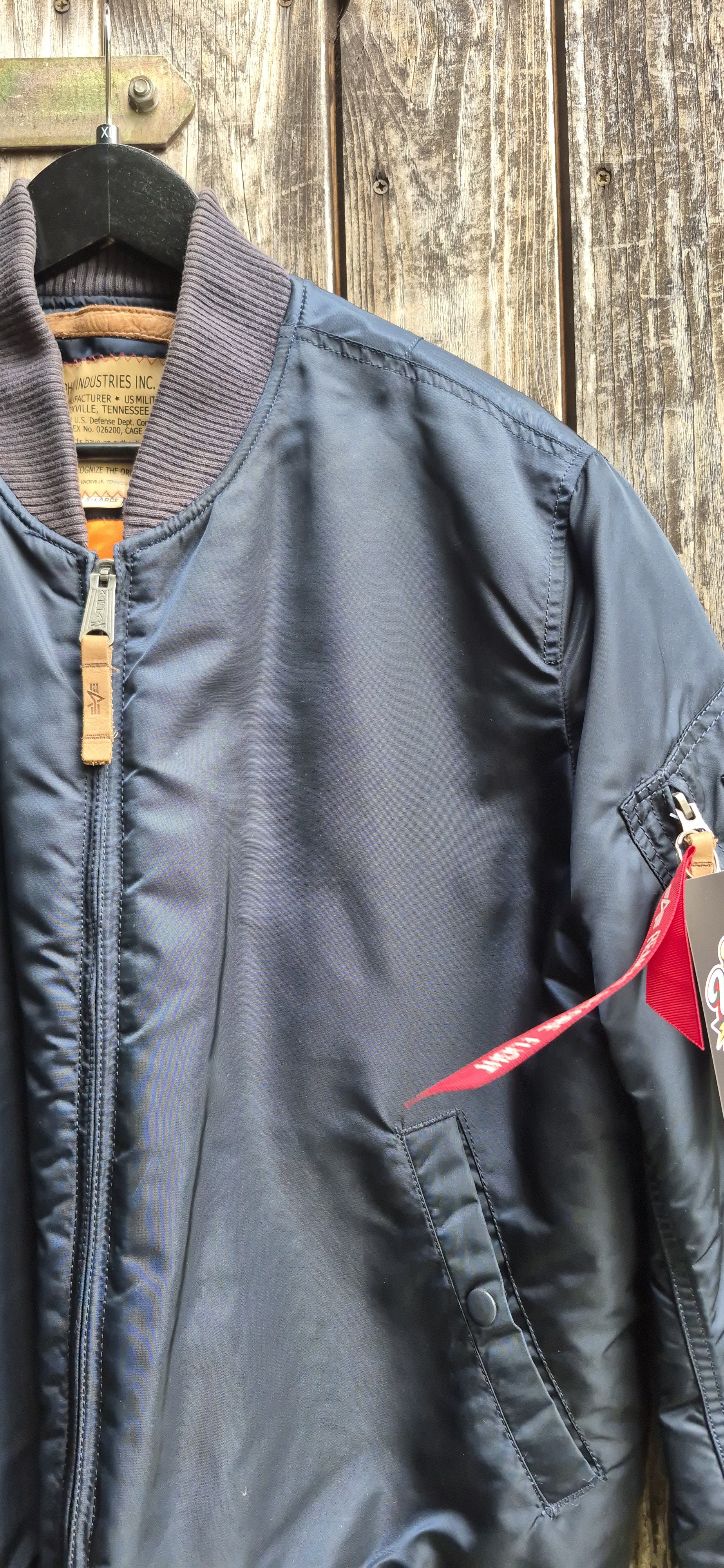 Alpha Industries Vintage Bomberjacke Navy – Größe XL