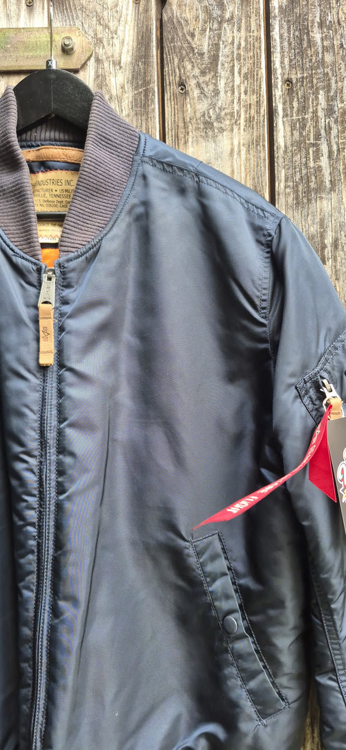 Alpha Industries Vintage Bomberjacke Navy – Größe XL