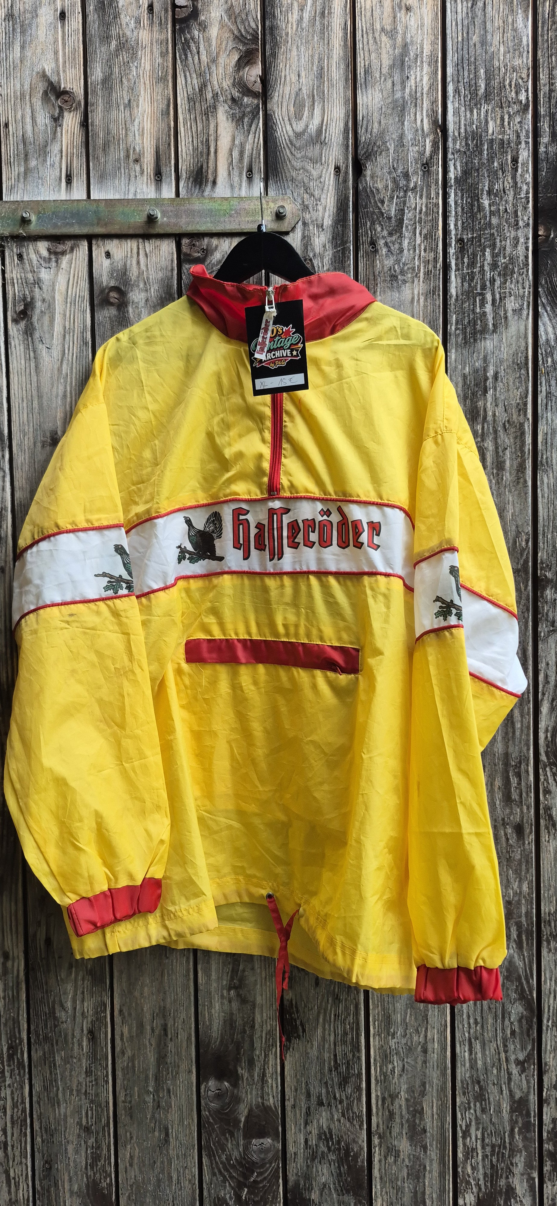 Hasseröder Vintage Jacke Gelb – Größe XL