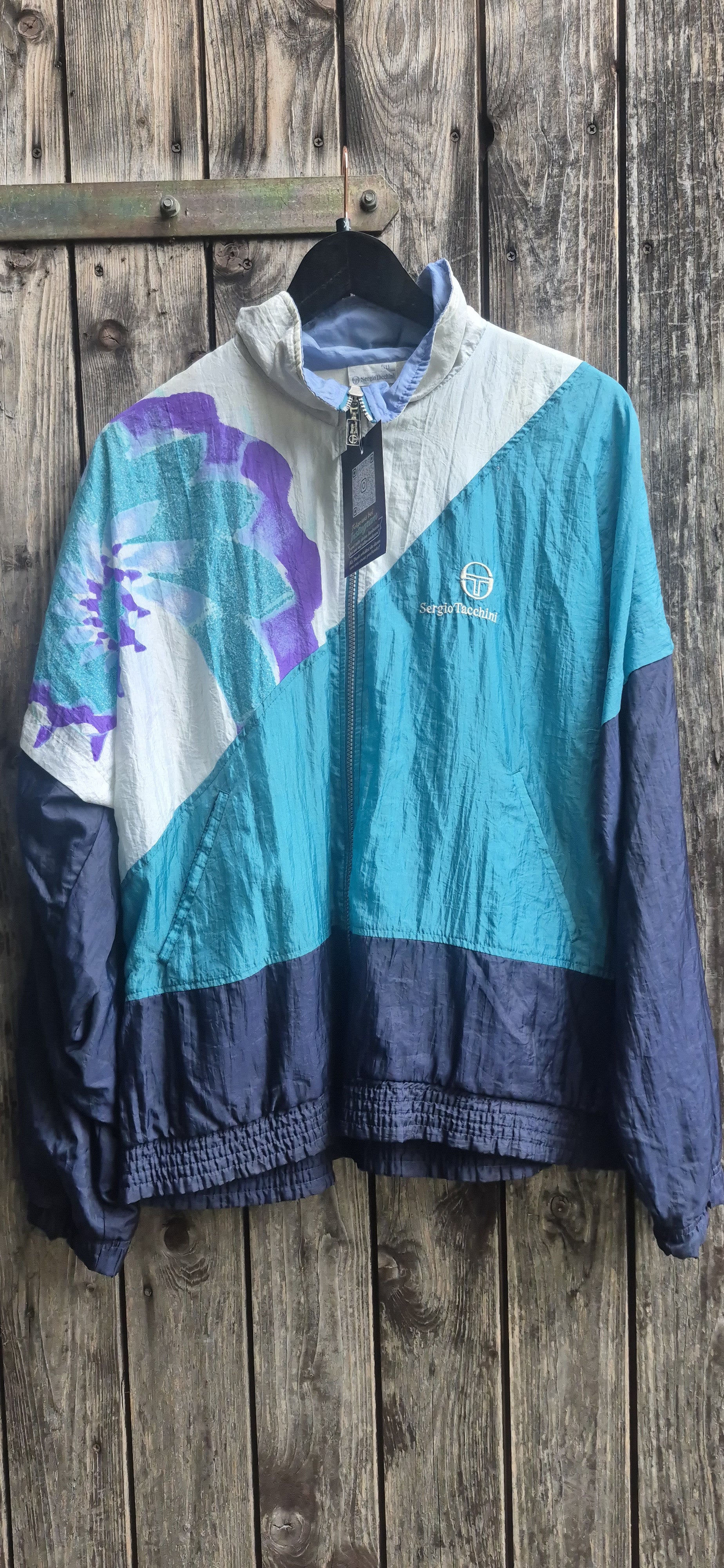 Sergio Tacchini Vintage Trainingsjacke Mehrfarbig – Bild 1