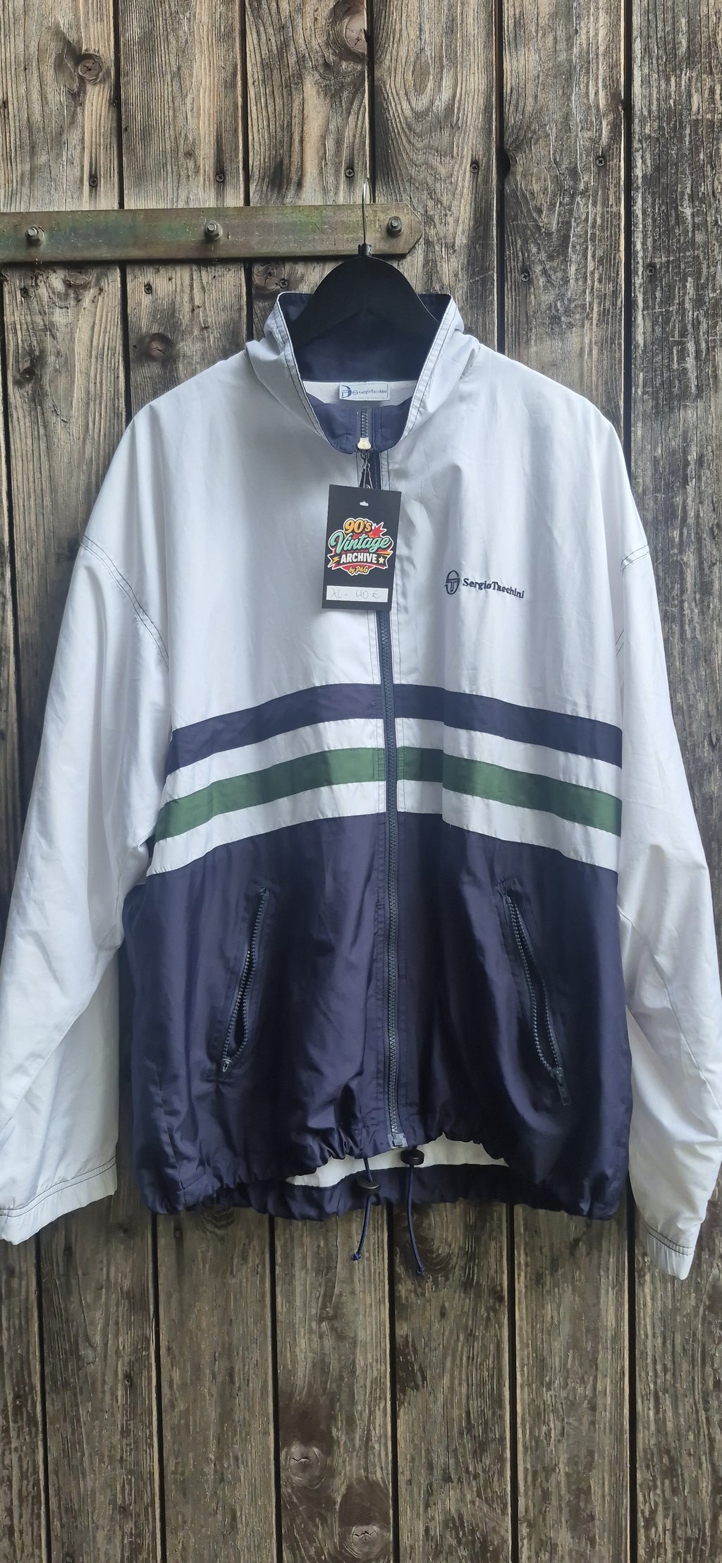 Sergio Tacchini Vintage Trainingsjacke Mehrfarbig – Bild 1