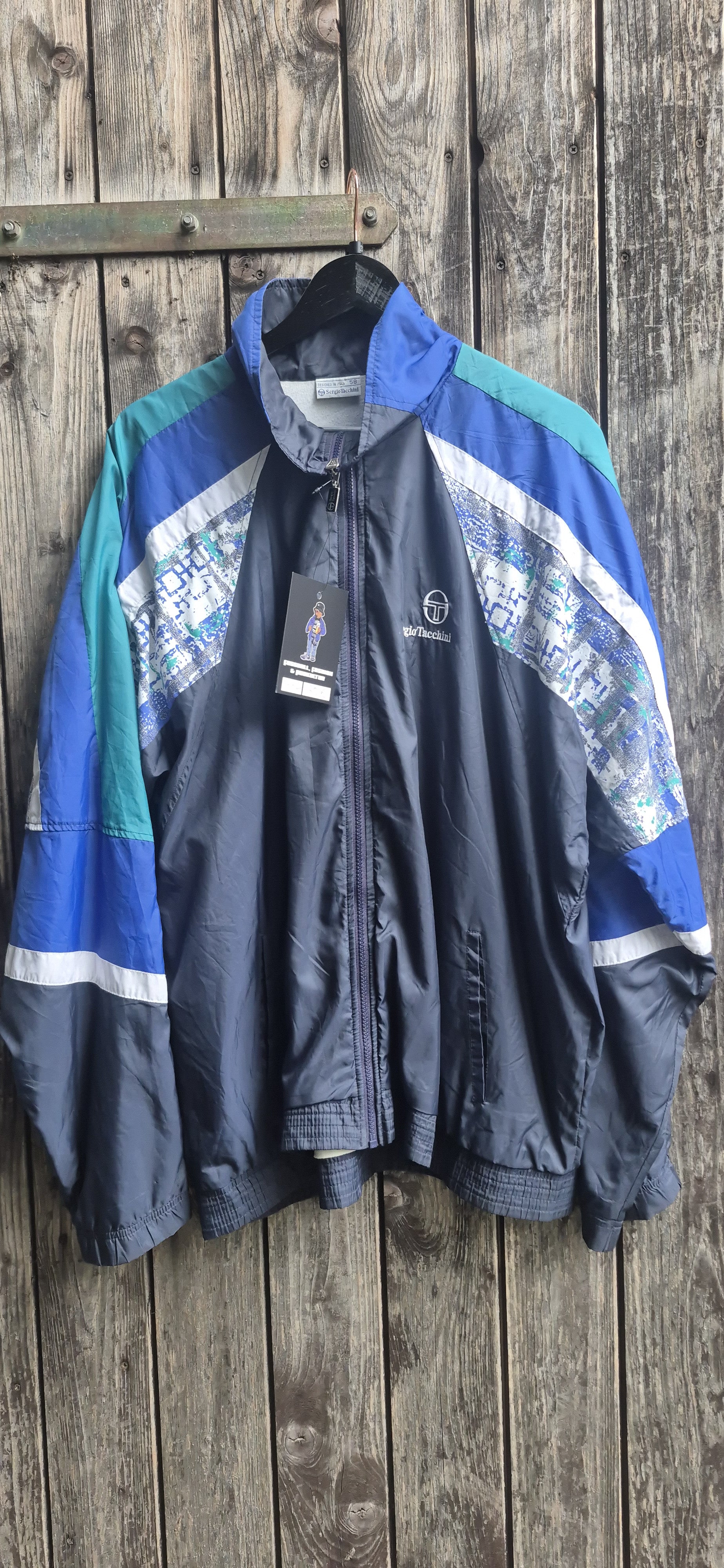 Sergio Tacchini Vintage Trainingsjacke Mehrfarbig – Bild 1