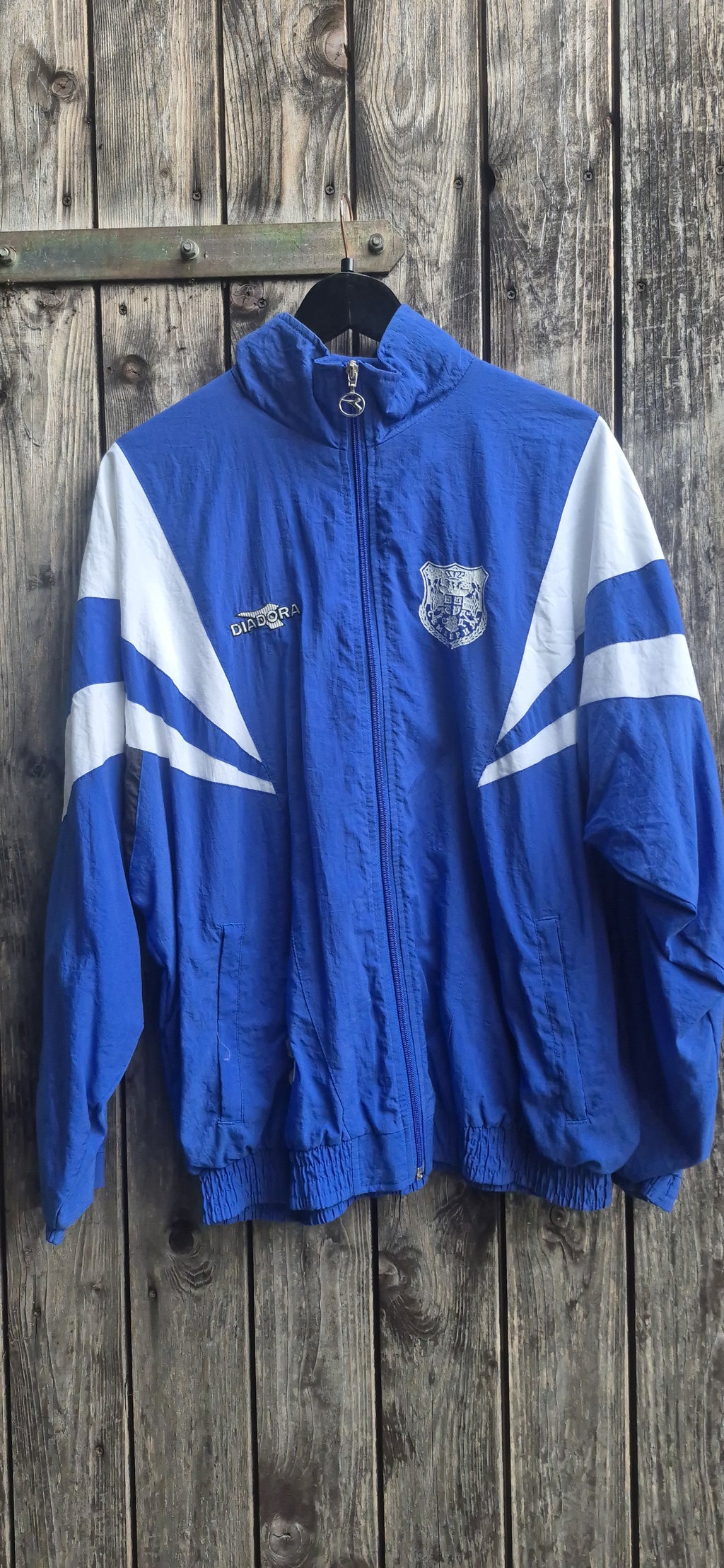 Diadora Vintage Trainingsjacke Blau – Bild 1