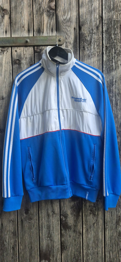 Adidas Originals Vintage Trainingsjacke Blau/Weiss – Bild 1