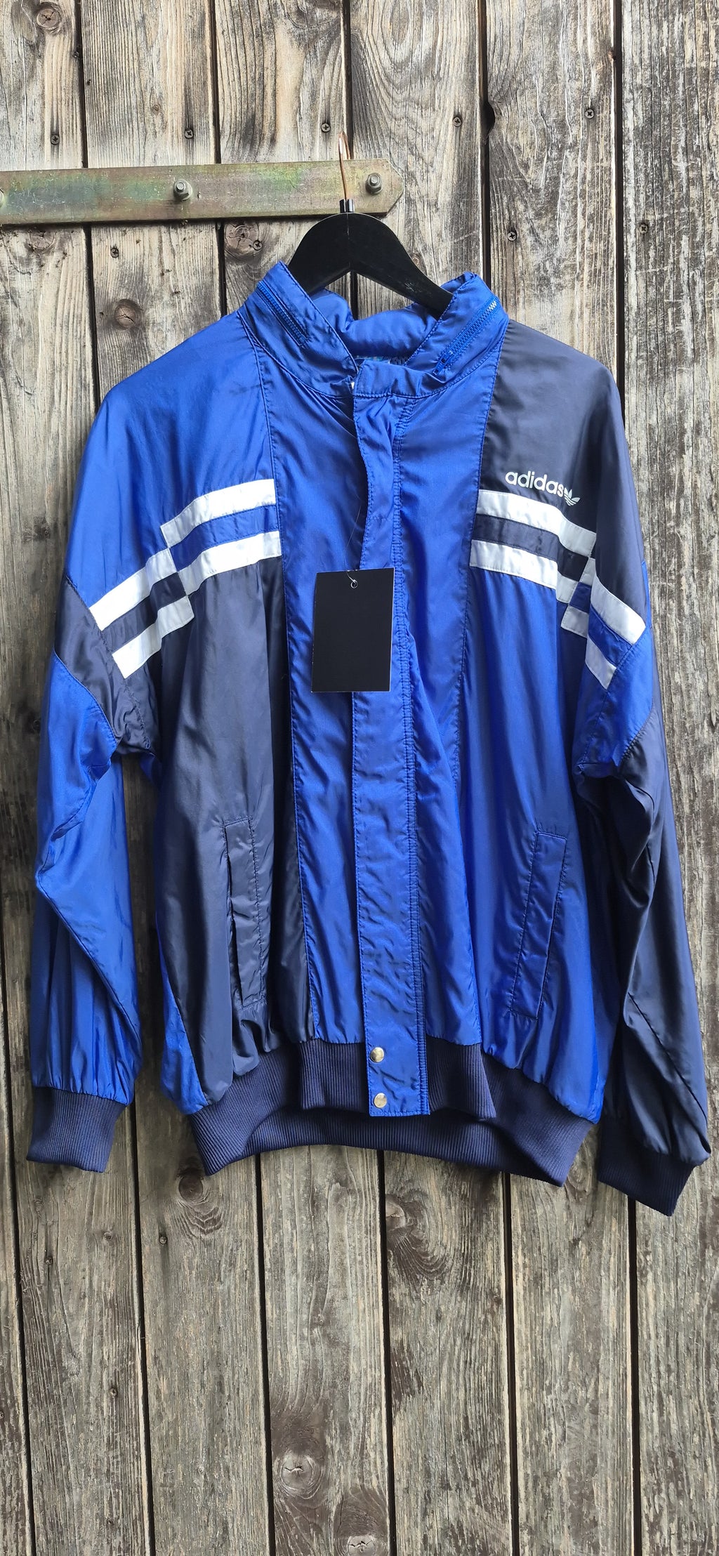 Adidas Vintage Trainingsjacke Blau – Bild 1