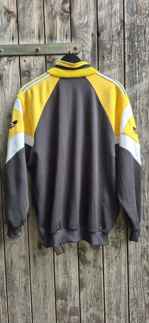 Adidas Originals Vintage Trainingsjacke Schwarz/Gelb – Bild 2