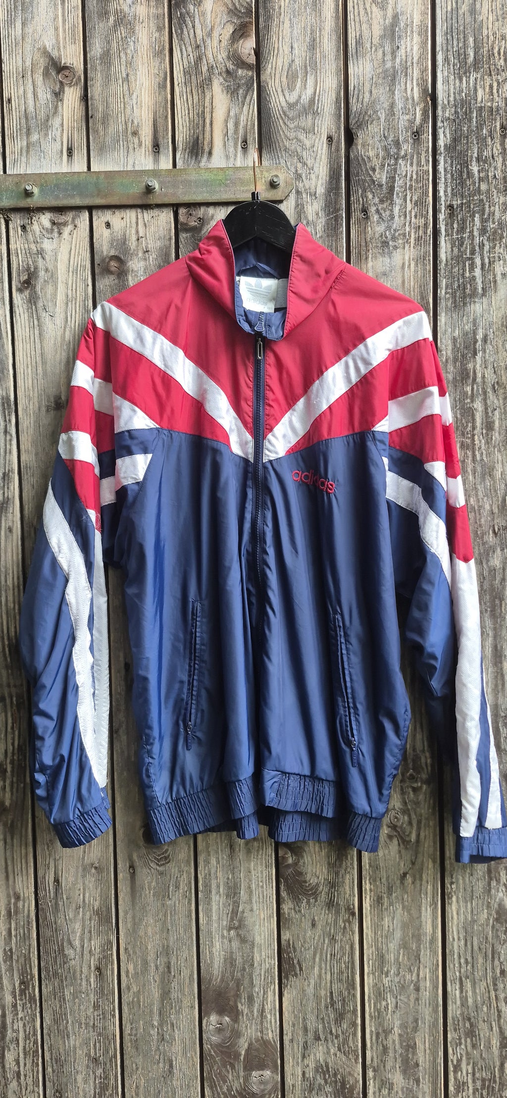 Adidas Originals Vintage Trainingsjacke Blau/Rot – Bild 1