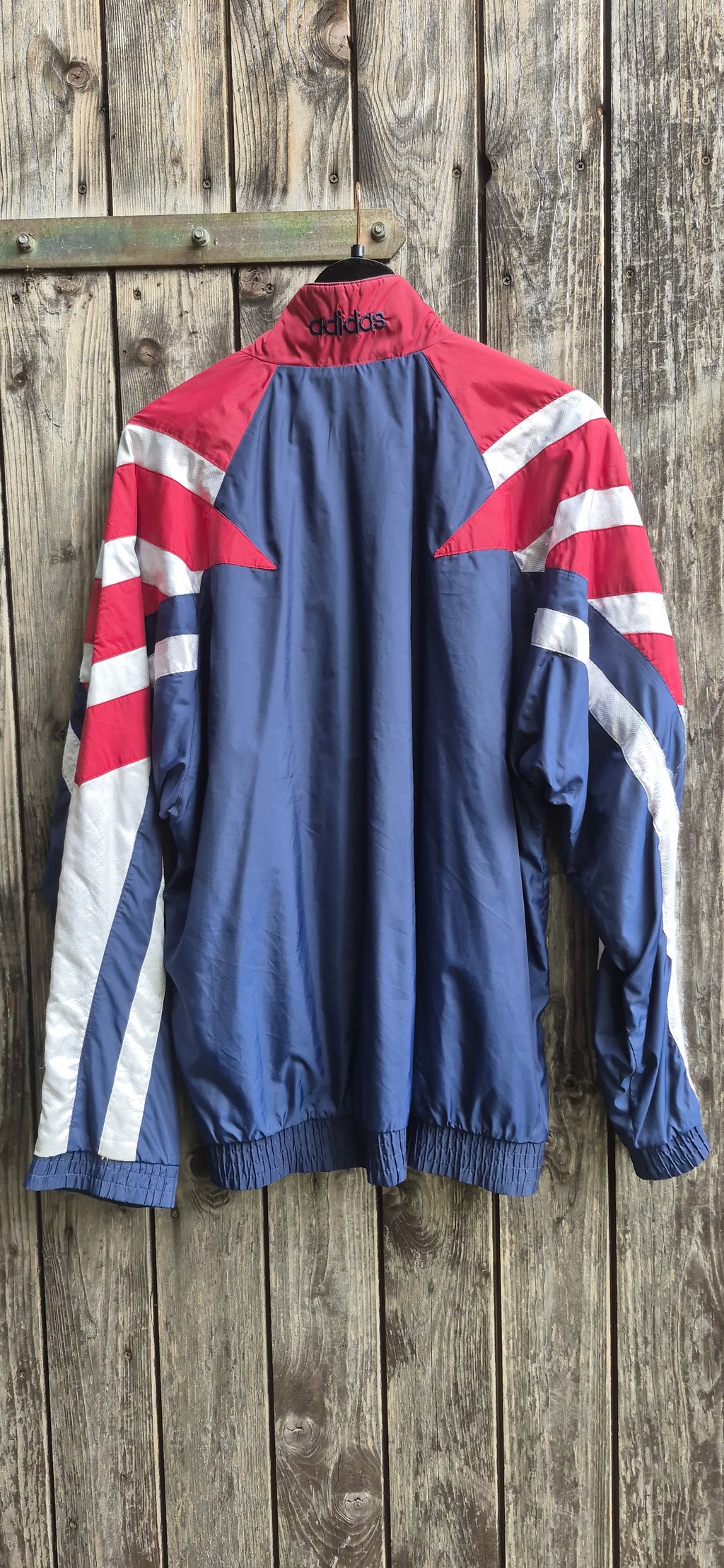 Adidas Originals Vintage Trainingsjacke Blau/Rot – Bild 2