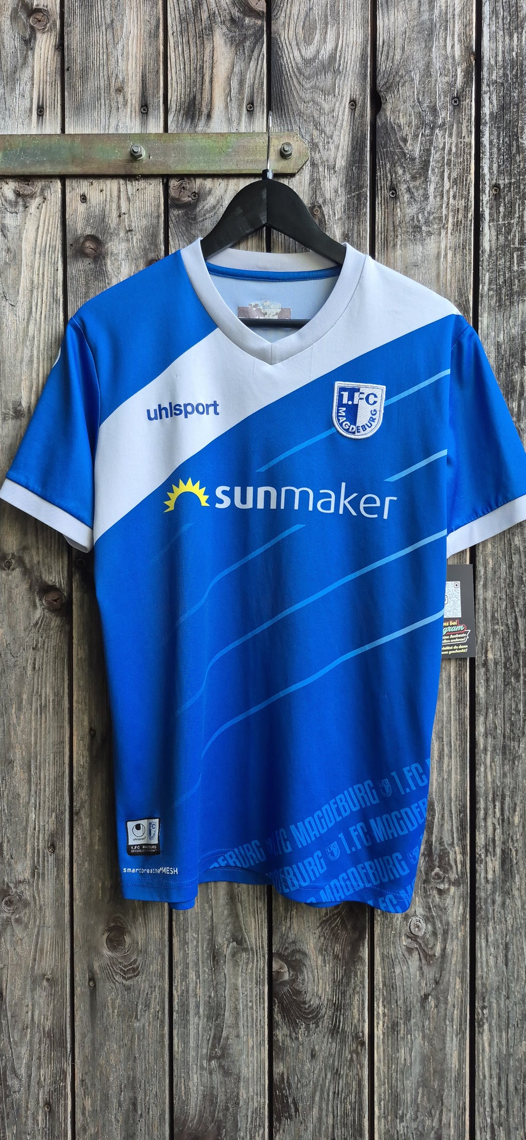 1.FC Magdeburg Vintage Trikot Blau – Bild 1