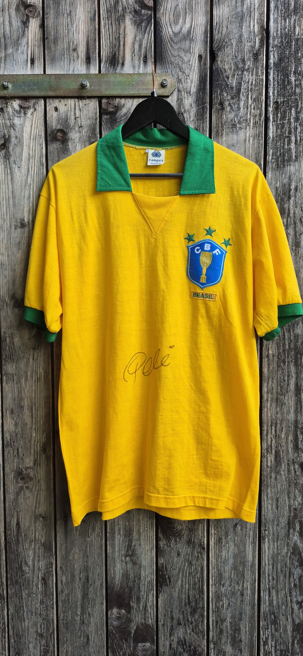 Brasilien Vintage Trikot Gelb – Bild 1
