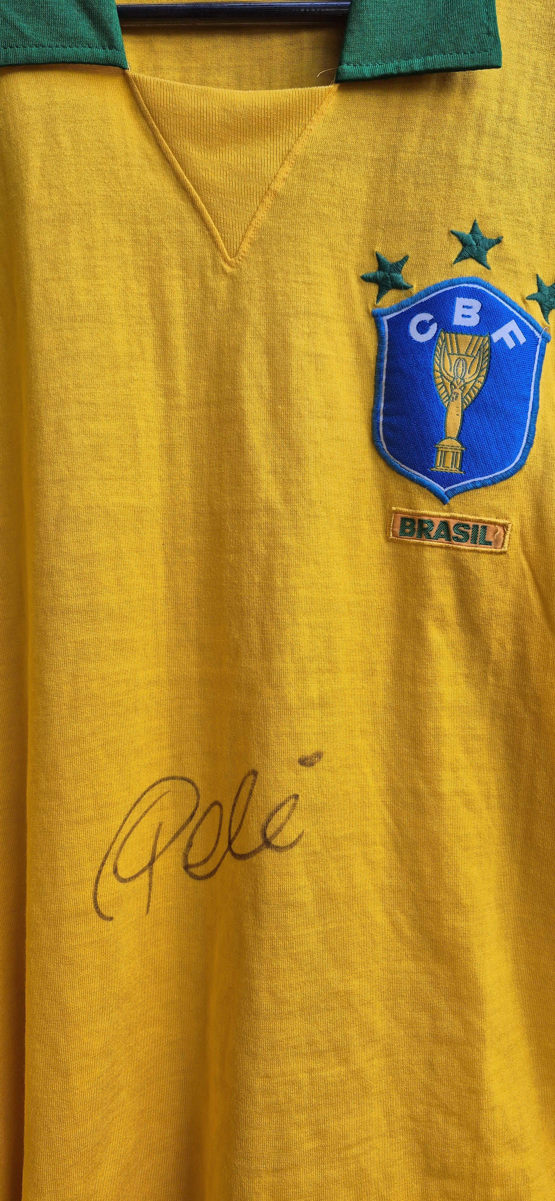 Brasilien Vintage Trikot Gelb – Bild 2