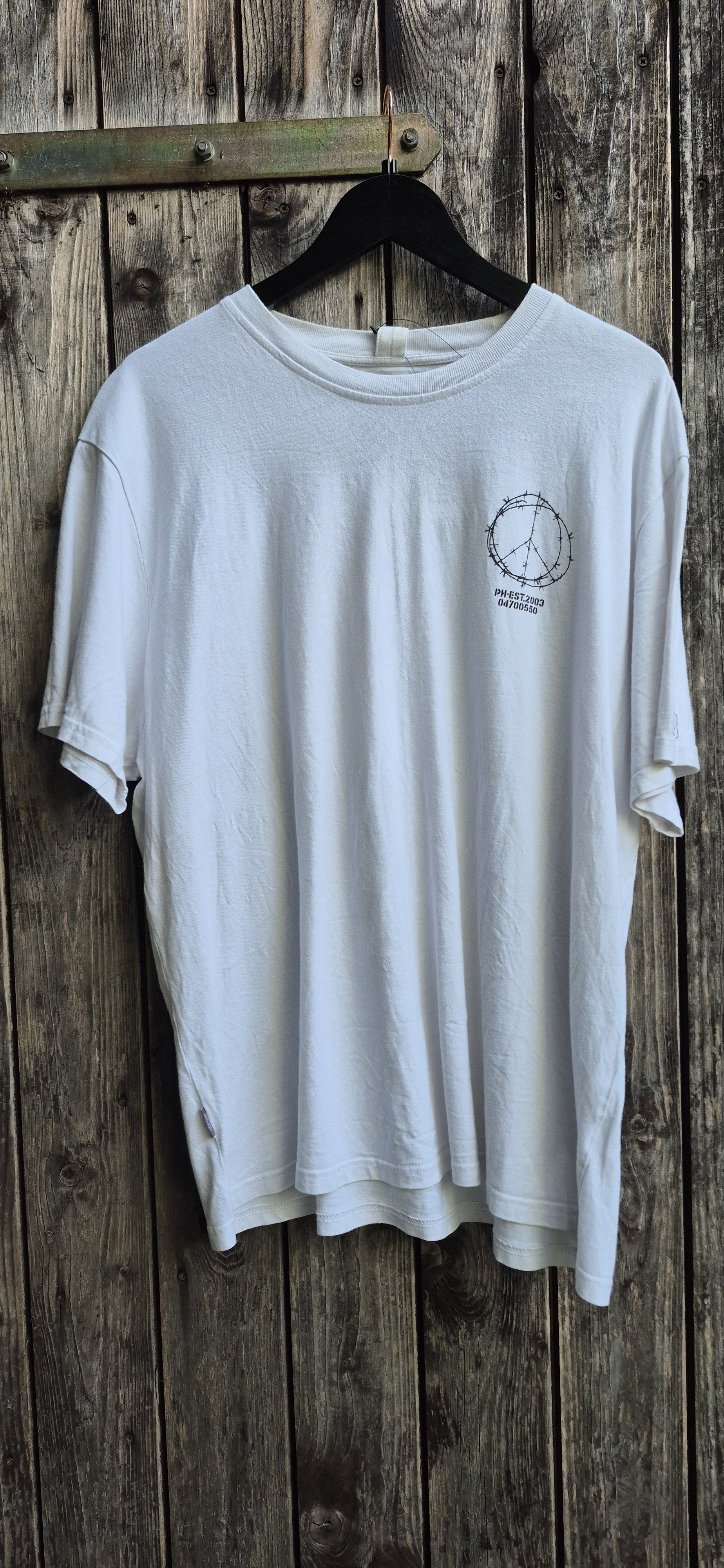 Peaceful Hooligan Vintage T-Shirt Weiss – Bild 2