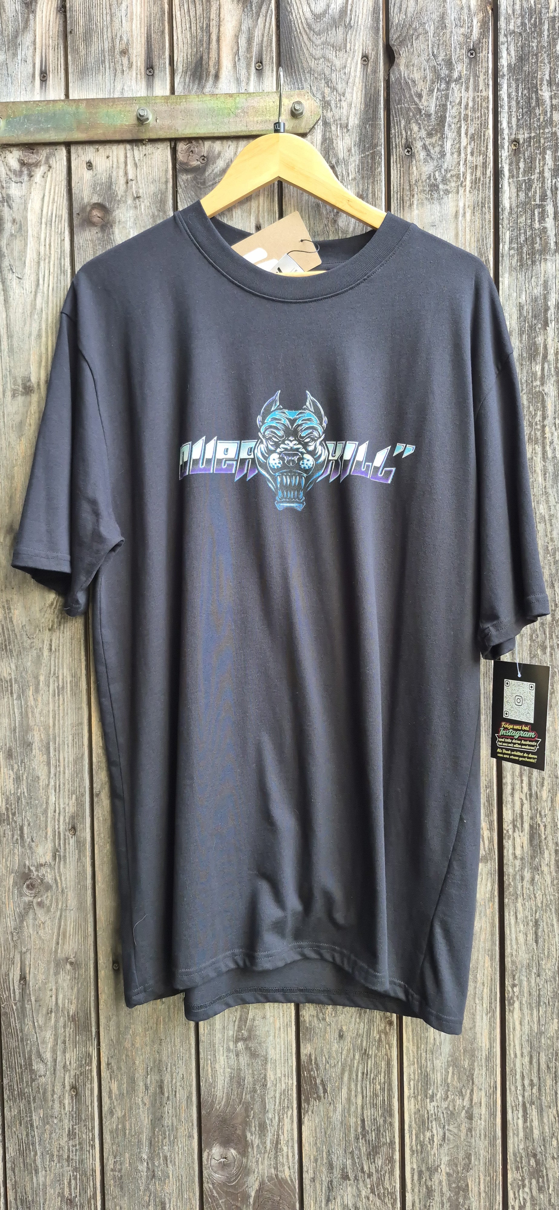 Overkill Vintage T-Shirt Schwarz – Bild 1