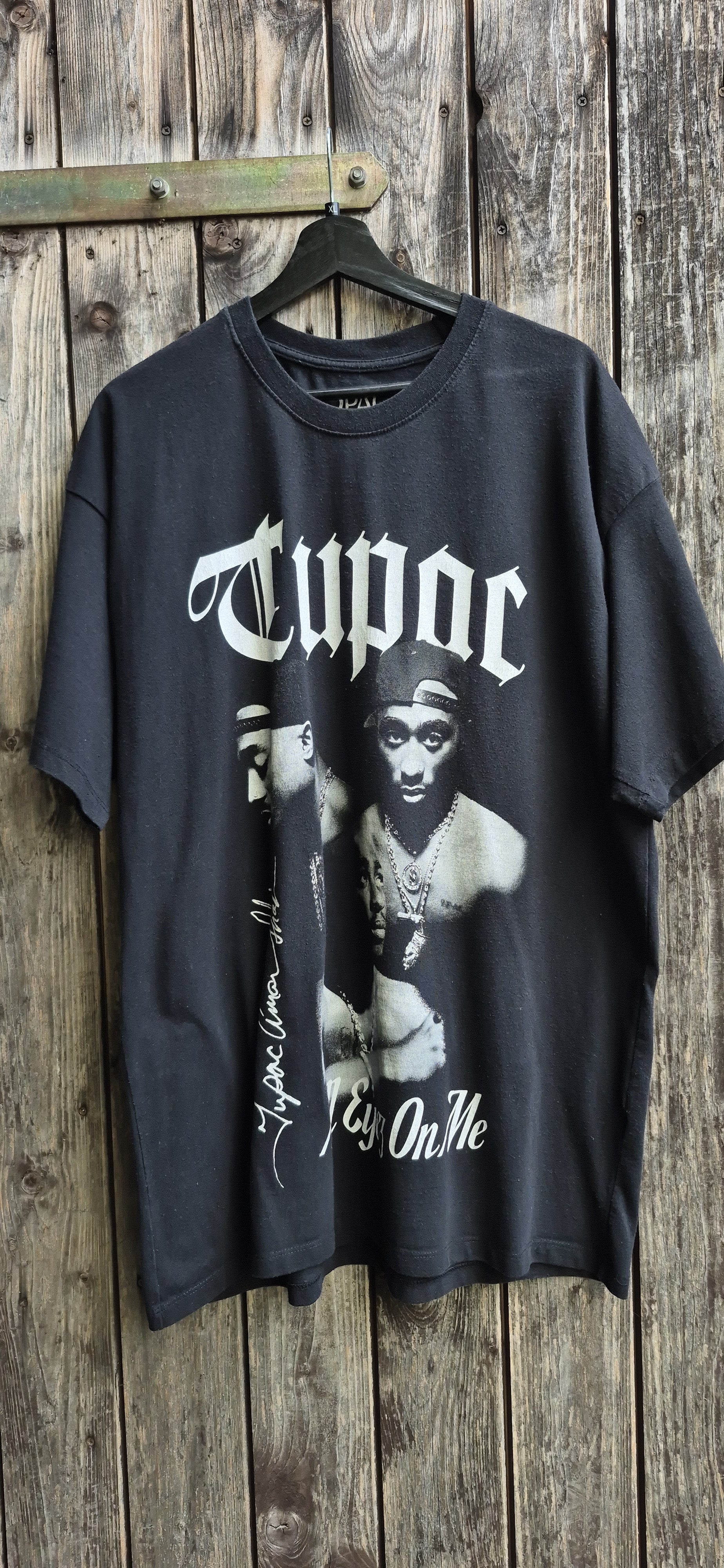 Tupac Vintage T-Shirt Schwarz – Bild 1