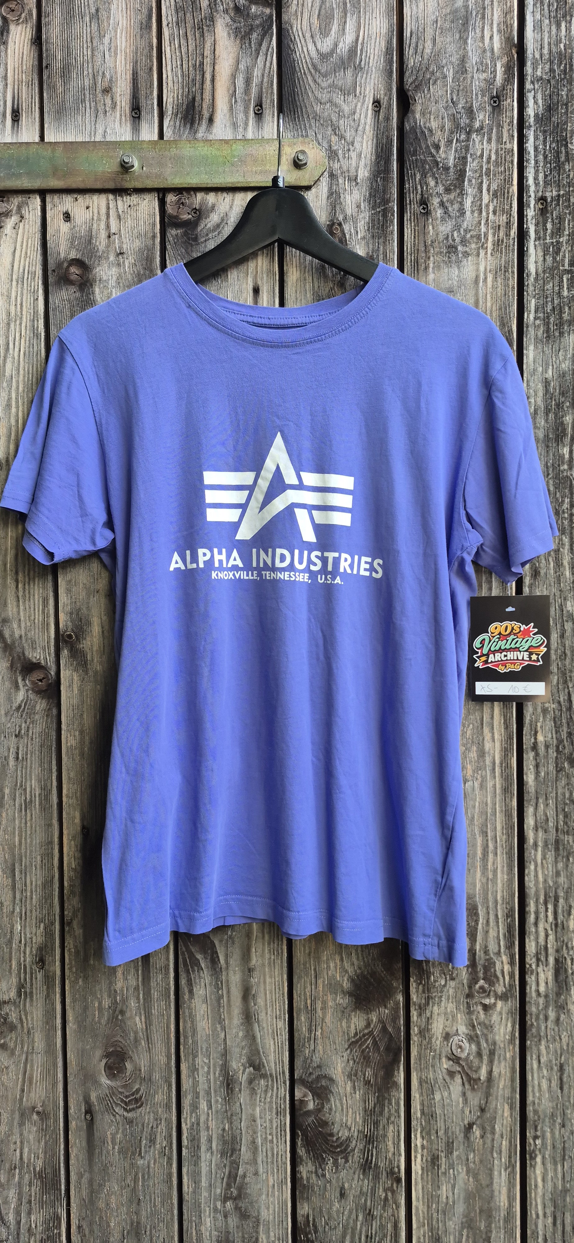 Alpha Industries Vintage T-Shirt Lila – Bild 1