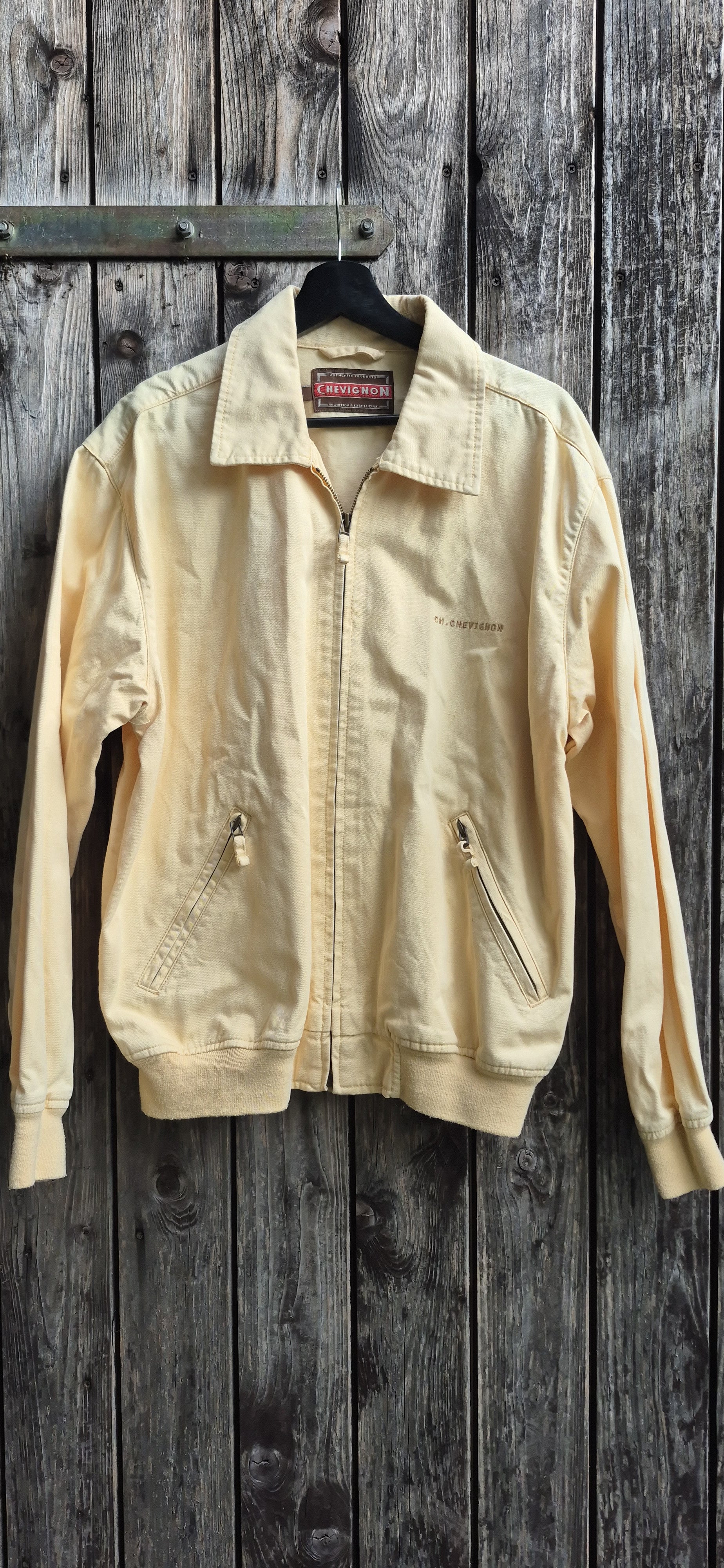 Chevignon Vintage Jacke Hellgelb – Bild 1