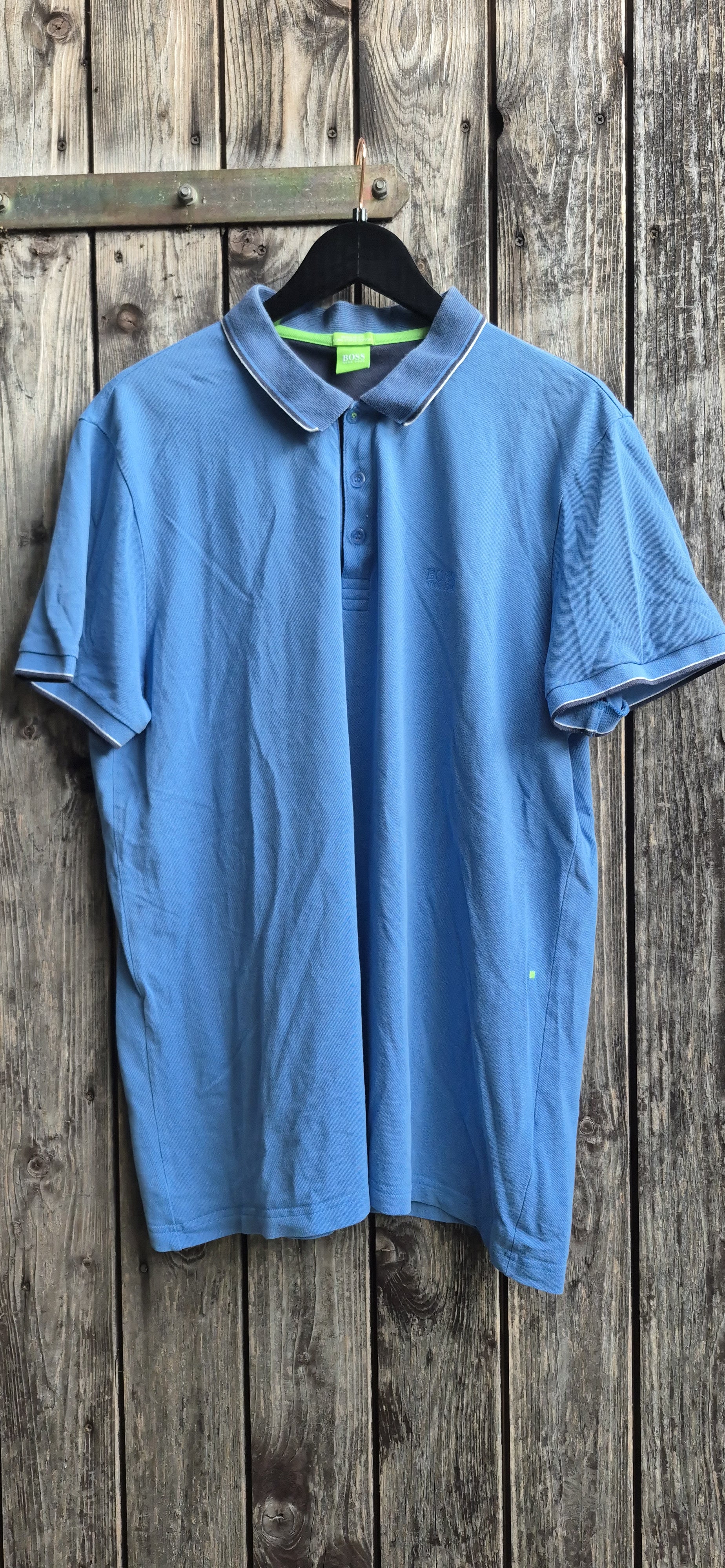 Hugo Boss Vintage Poloshirt Blau – Bild 1