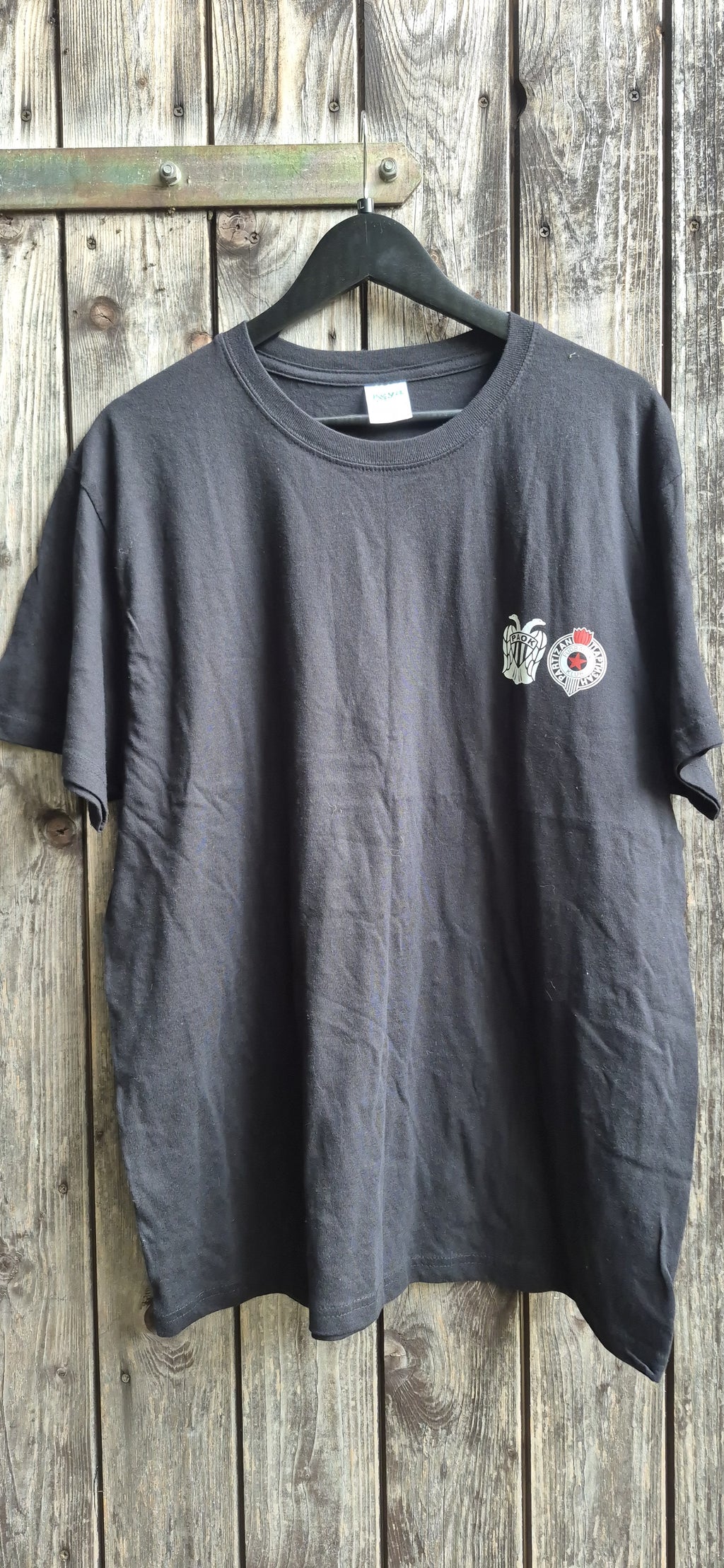 Partizan Belgrad Vintage T-Shirt Schwarz – Bild 1