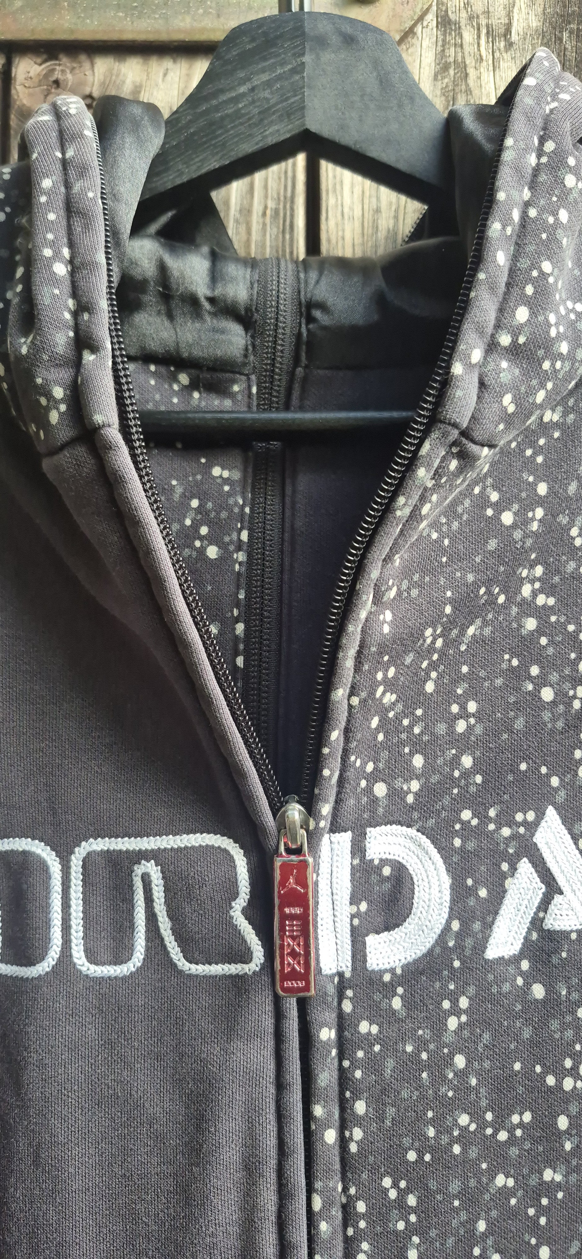 Jordan Vintage Hoodie Schwarz – Bild 2