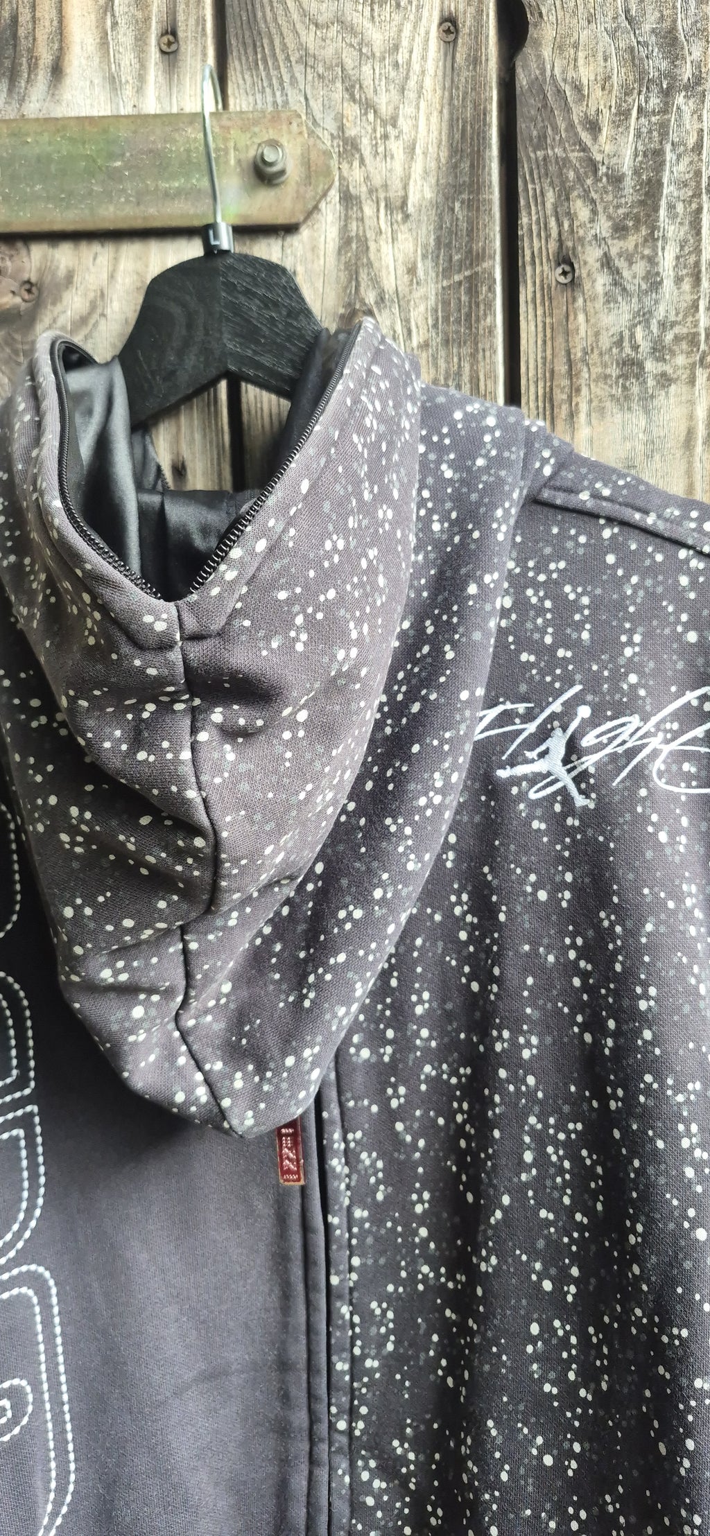 Jordan Vintage Hoodie Schwarz – Bild 4