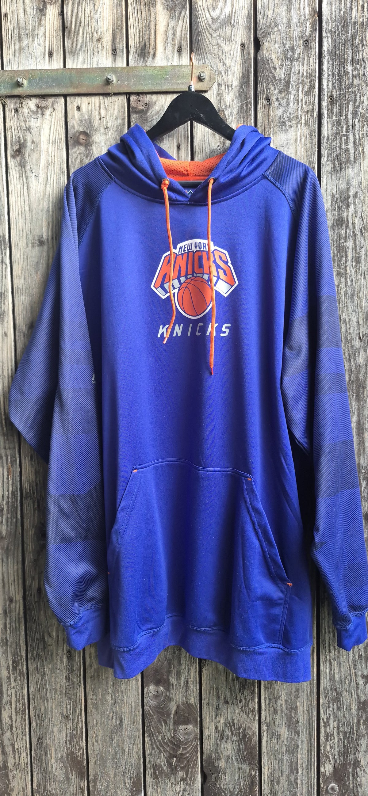 New York Knicks Vintage Hoodie Blau – Bild 1