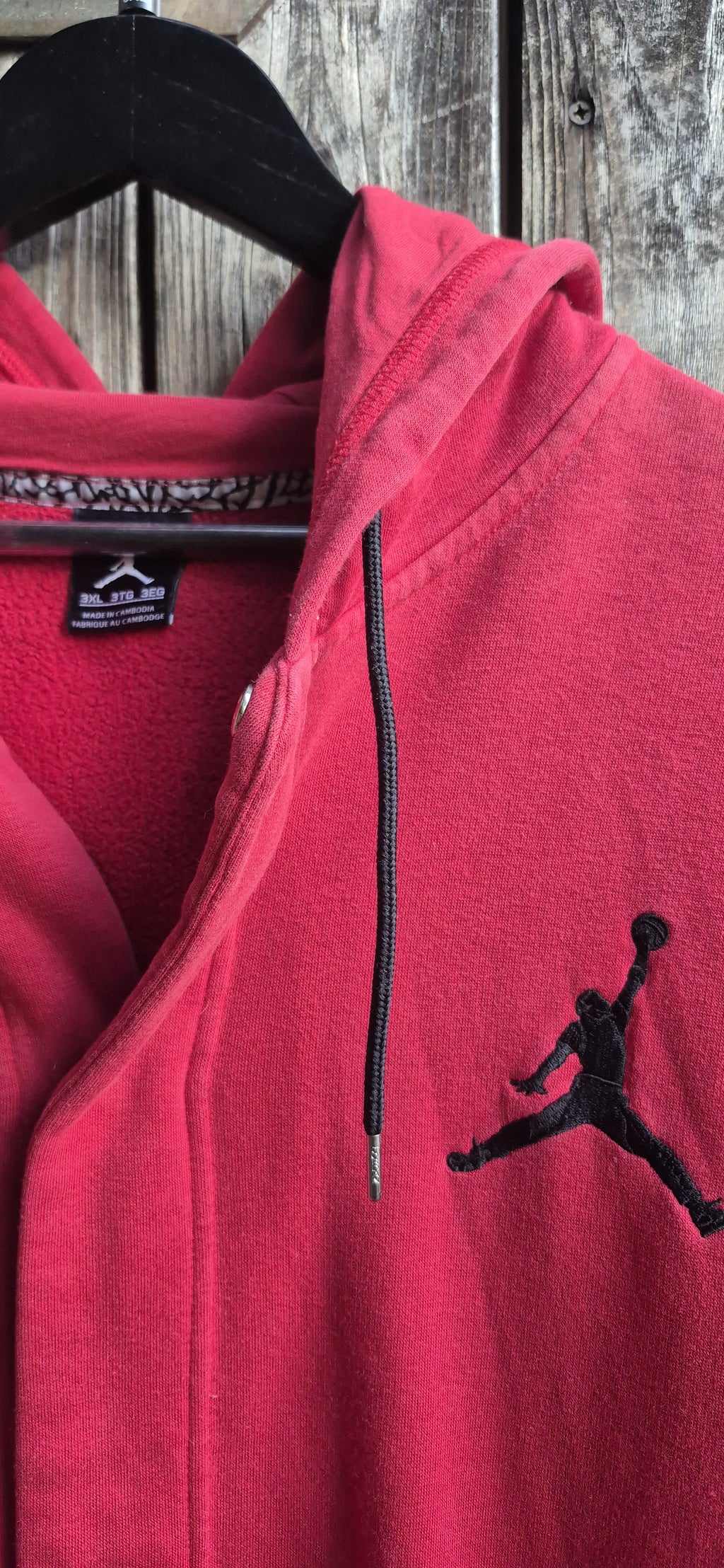 Jordan Vintage Hoodie Rot – Bild 2