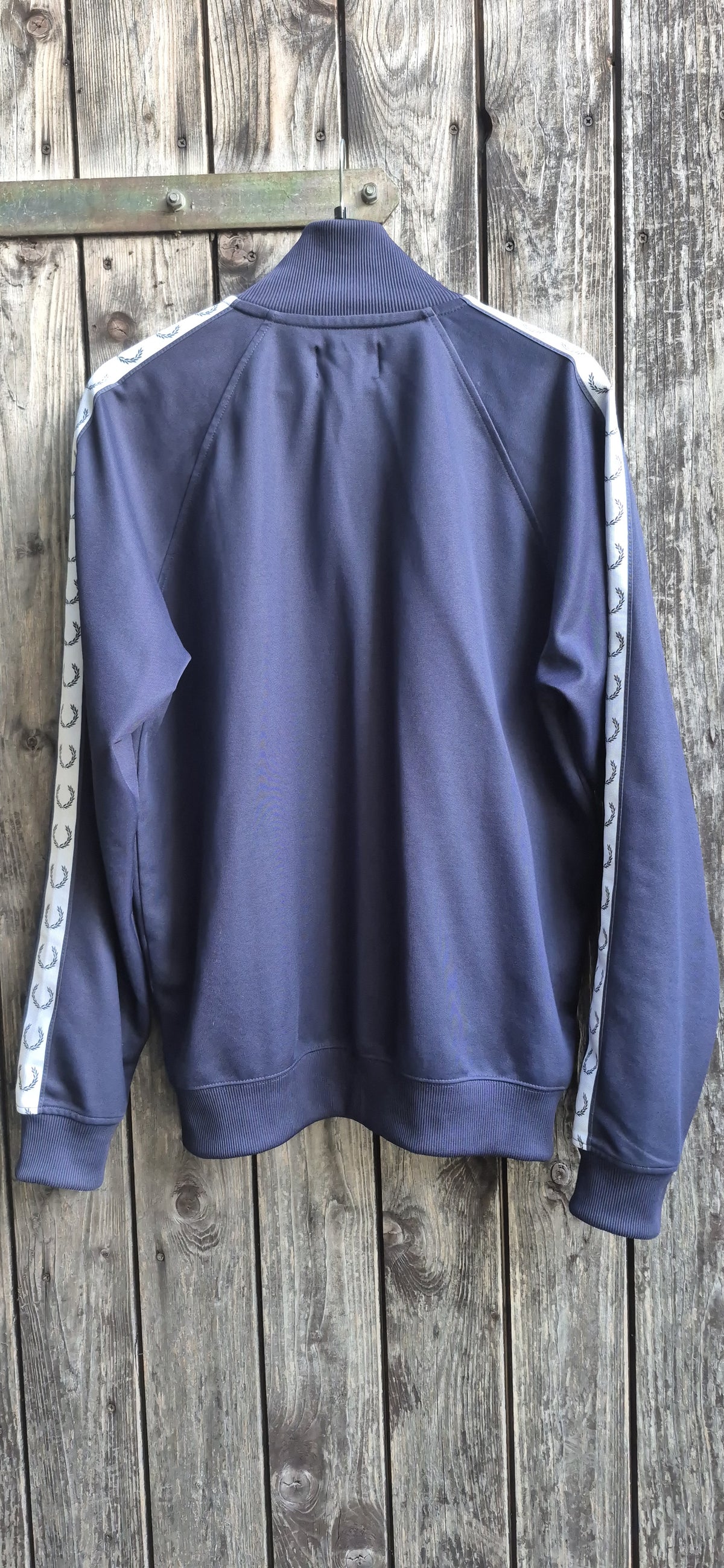 Fred Perry Vintage Trainingsjacke Dunkelblau – Bild 3