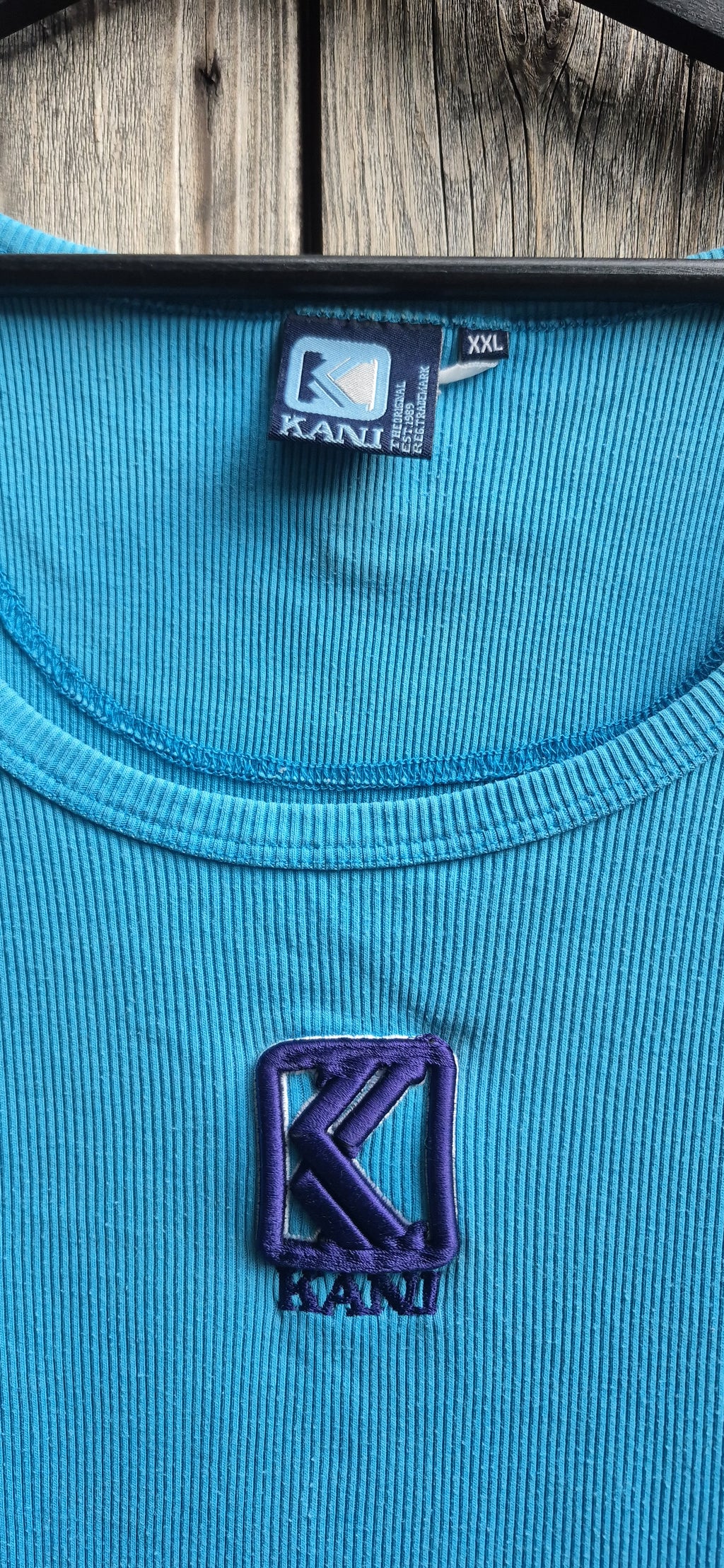 Karl Kani Vintage T-Shirt Blau – Bild 2