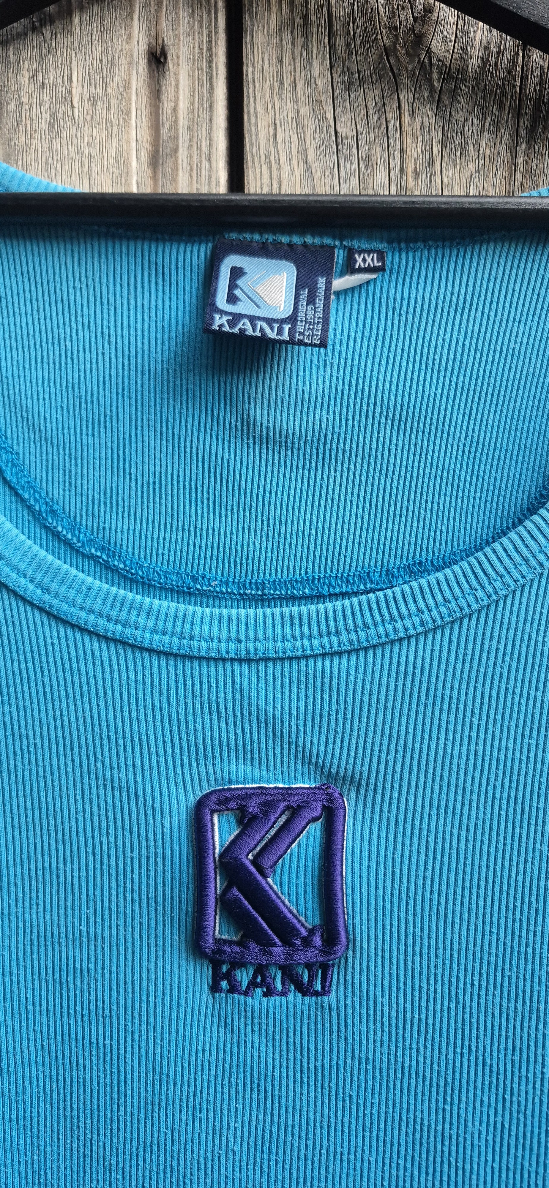 Karl Kani Vintage T-Shirt Blau – Bild 2