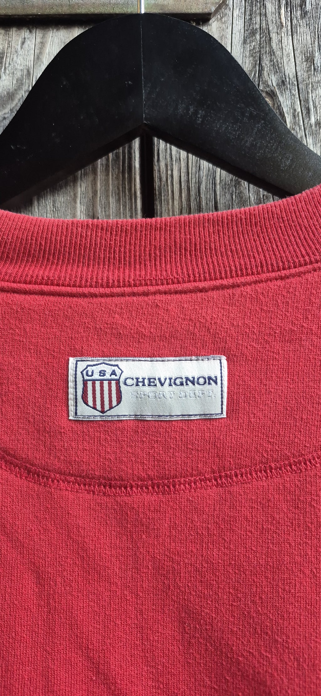Chevignon Vintage Sweatshirt Rot – Bild 4